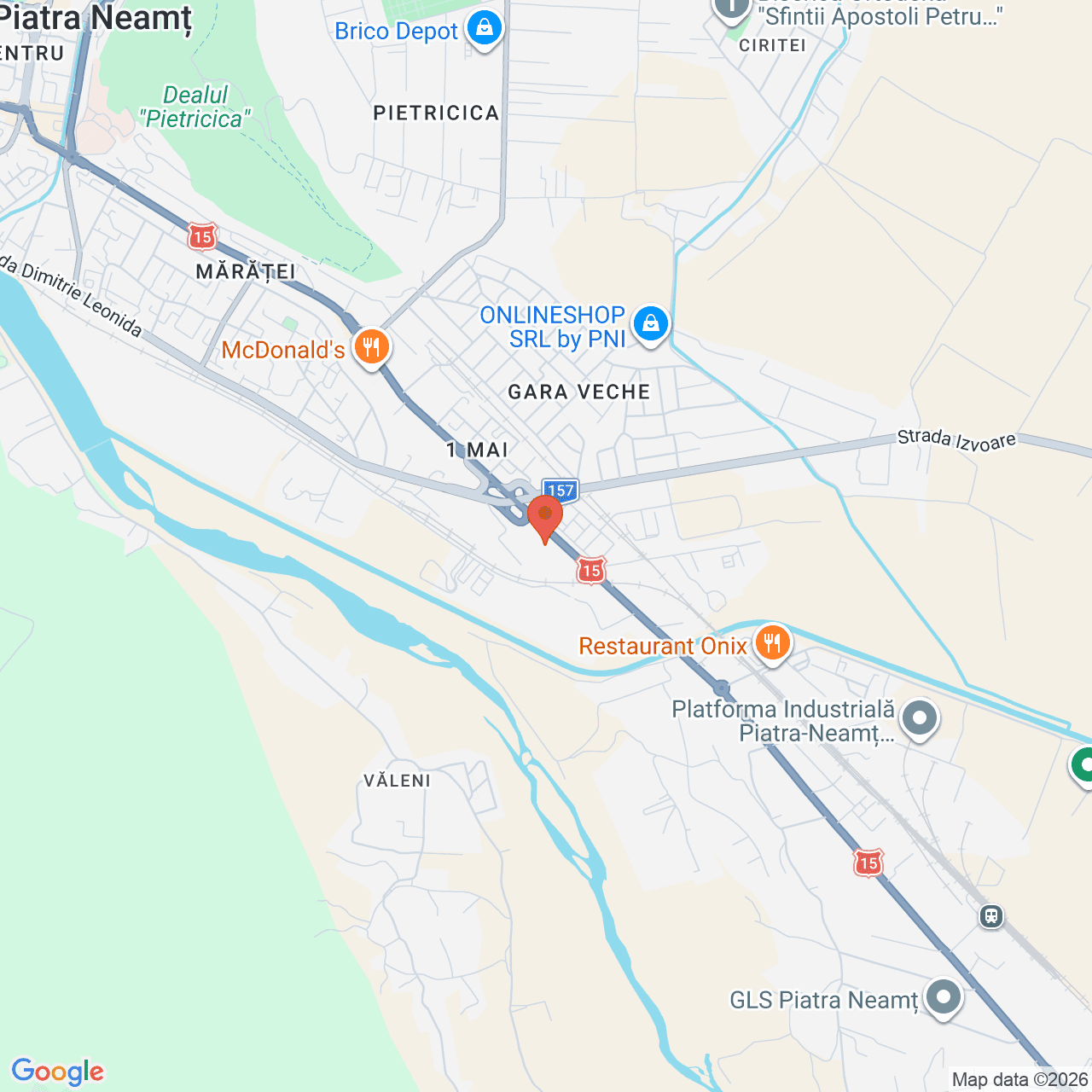 Poza harta streetview, zoom 14, adresa Piatra-Neamț, Str. General Nicolae Dăscălescu Nr.328, , judetul