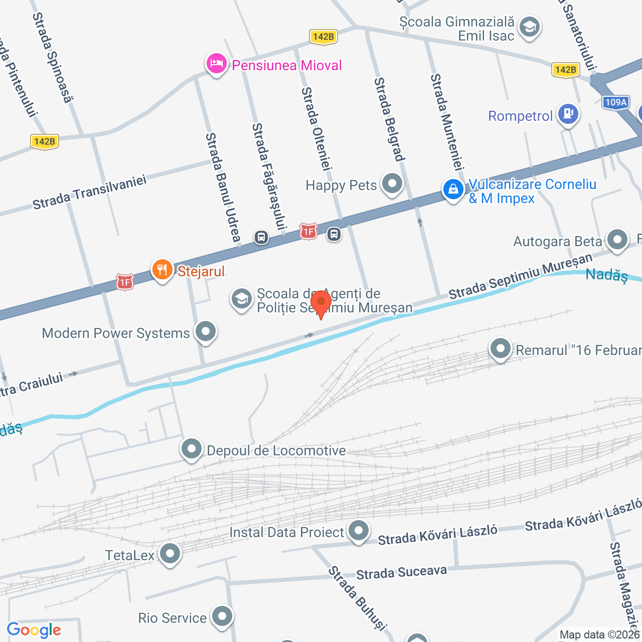 Poza harta streetview, zoom 16, adresa Cluj-Napoca, str. Septimiu Muresan, nr.17, , judetul