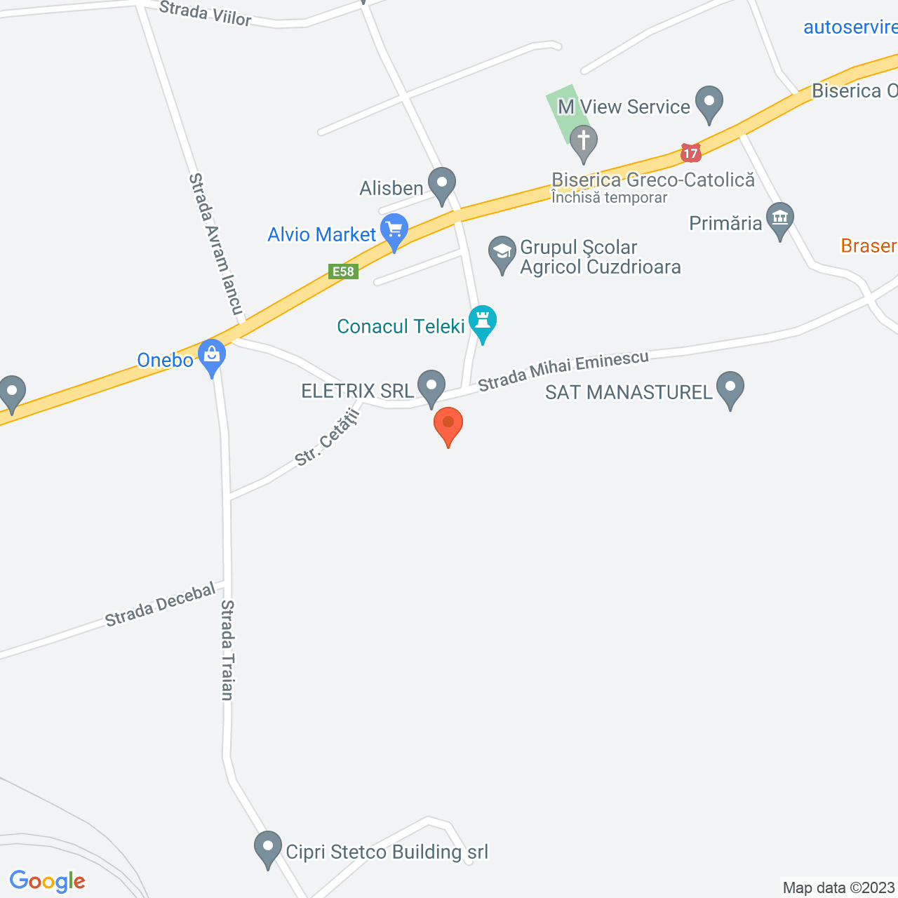 Poza harta streetview, zoom 16, adresa Cuzdrioara, , judetul