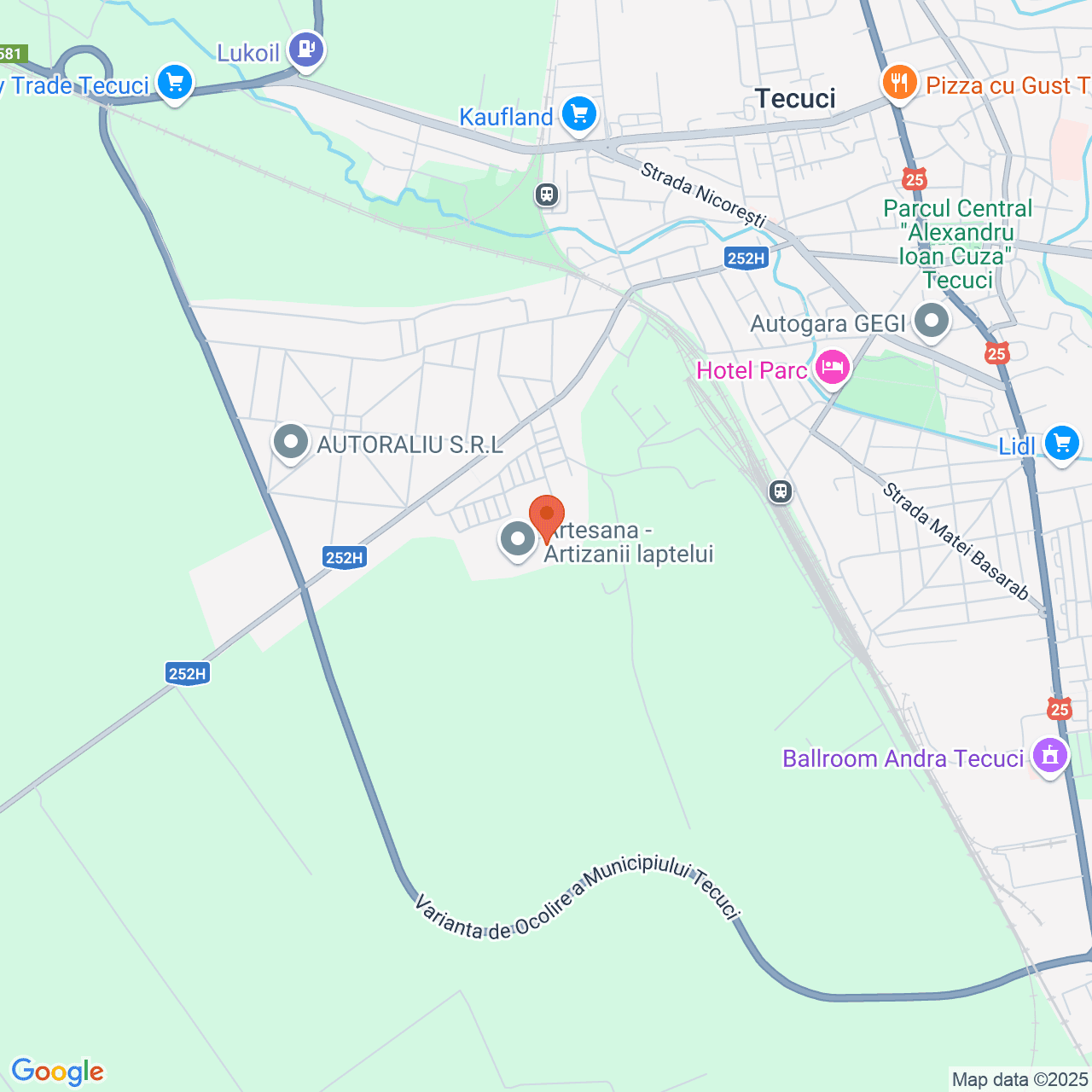 Poza harta streetview, zoom 14, adresa Tecuci, Str Prundului Nr 27, , judetul