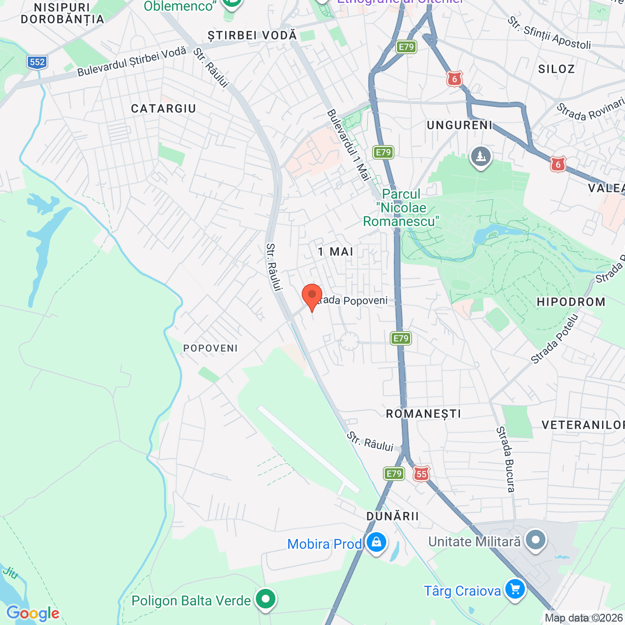 Poza harta streetview, zoom 14, adresa Strada Targului nr. 23, Craiova, judet Dolj, , judetul
