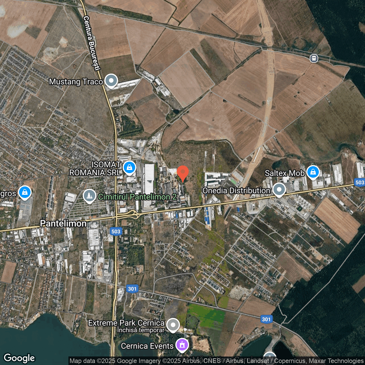 Poza harta hybrid, zoom 14, adresa Pantelimon, Bld. Biruinței, Nr. 100, Jud. Ilfov, , judetul