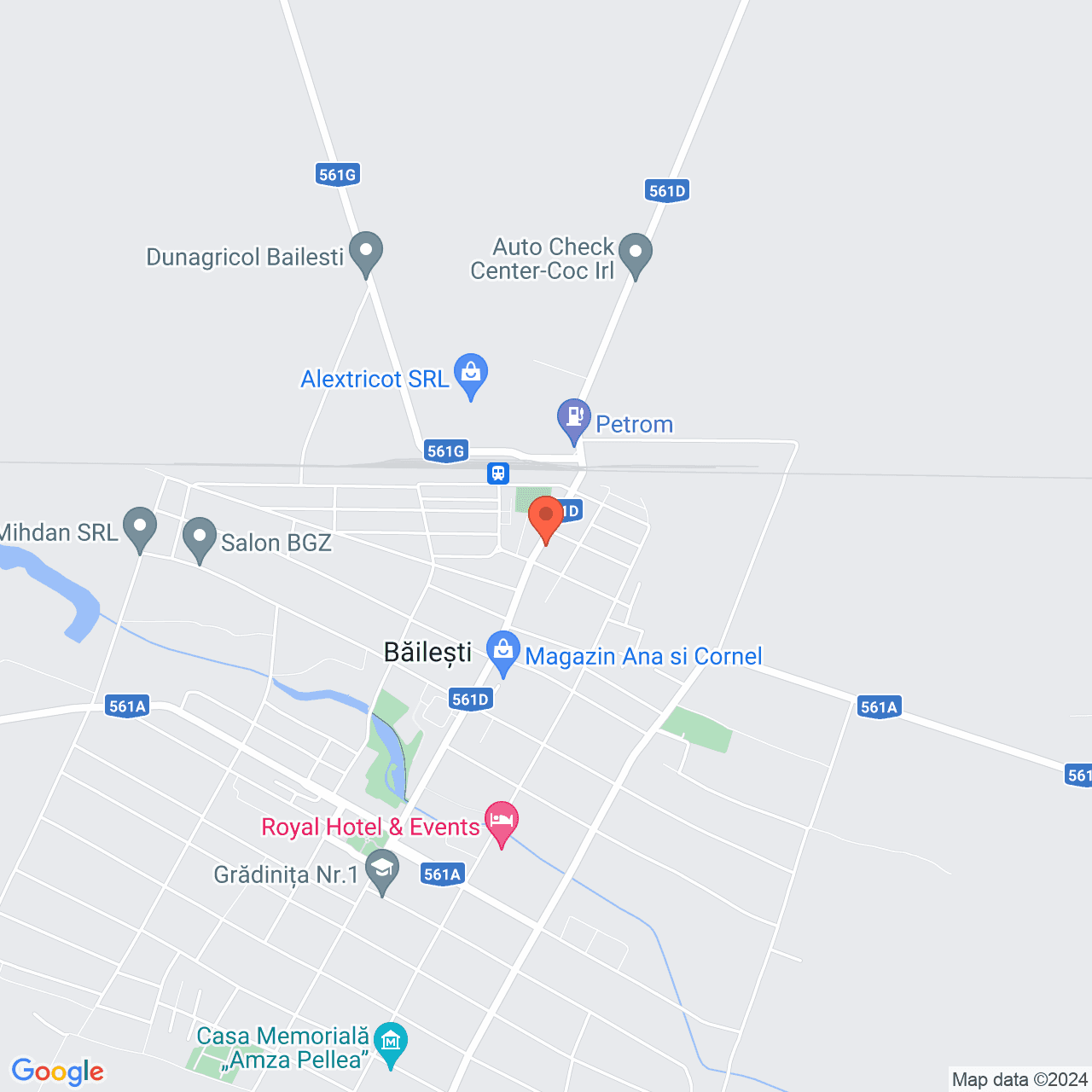 Poza harta streetview, zoom 14, adresa Bailesti, str Depozitelor nr 14, Jud Dolj, , judetul