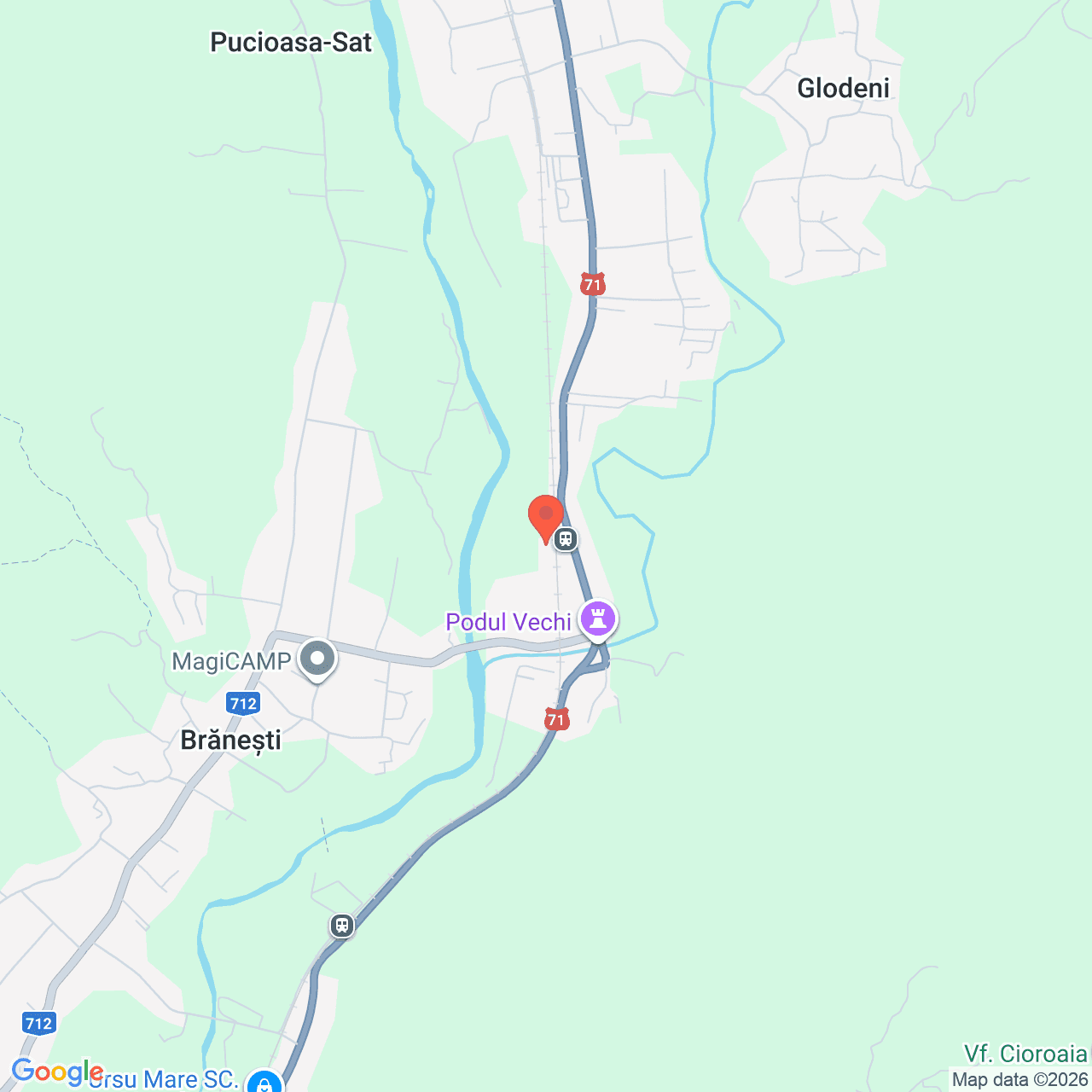 Poza harta streetview, zoom 14, adresa Pucioasa Dambovita, , judetul