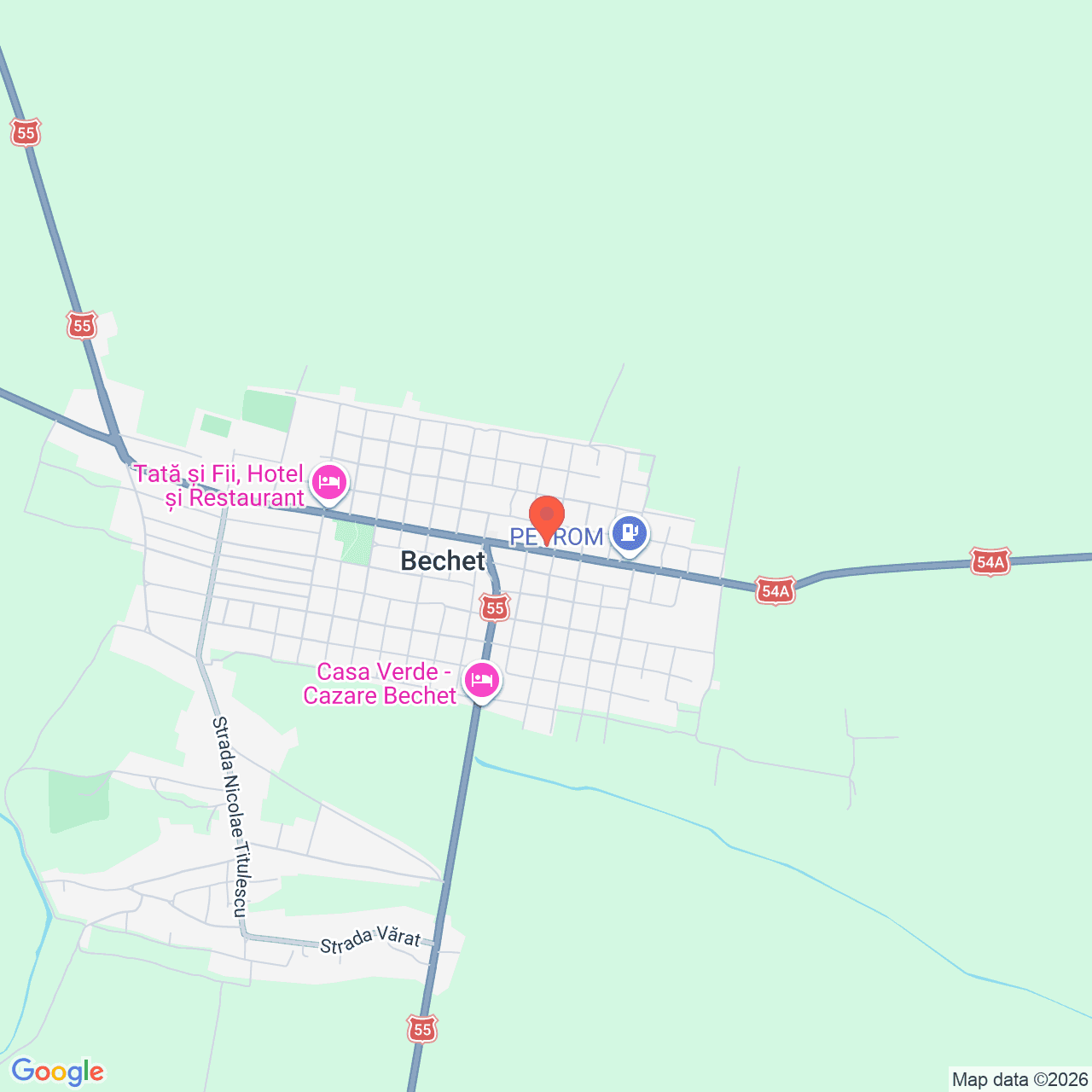 Poza harta streetview, zoom 14, adresa Bechet judet Dolj, , judetul