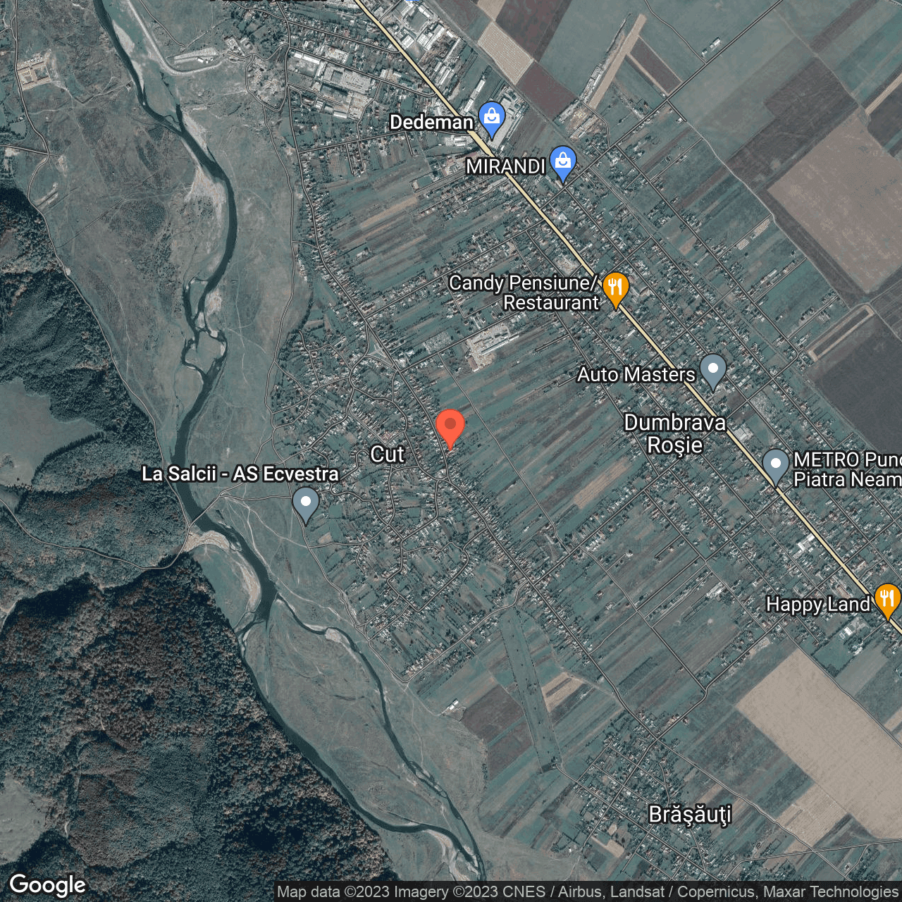 Poza harta hybrid, zoom 14, adresa Dumbrava Rosie, , judetul