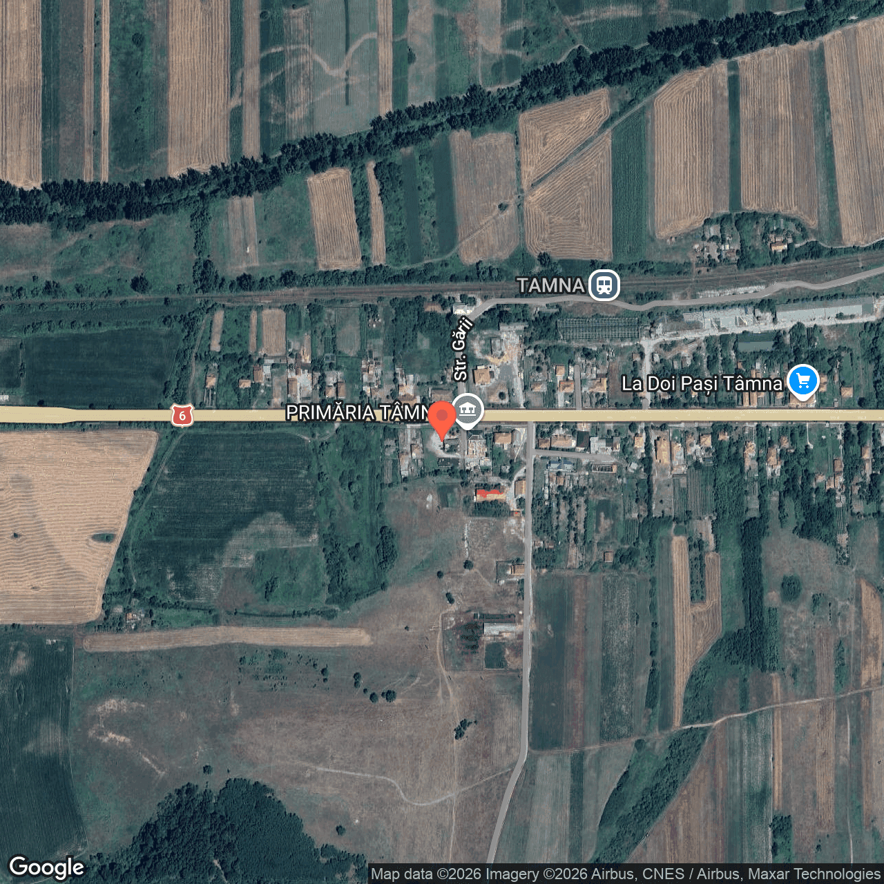 Poza harta hybrid, zoom 16, adresa Tamna, Judet Mehedinti, , judetul