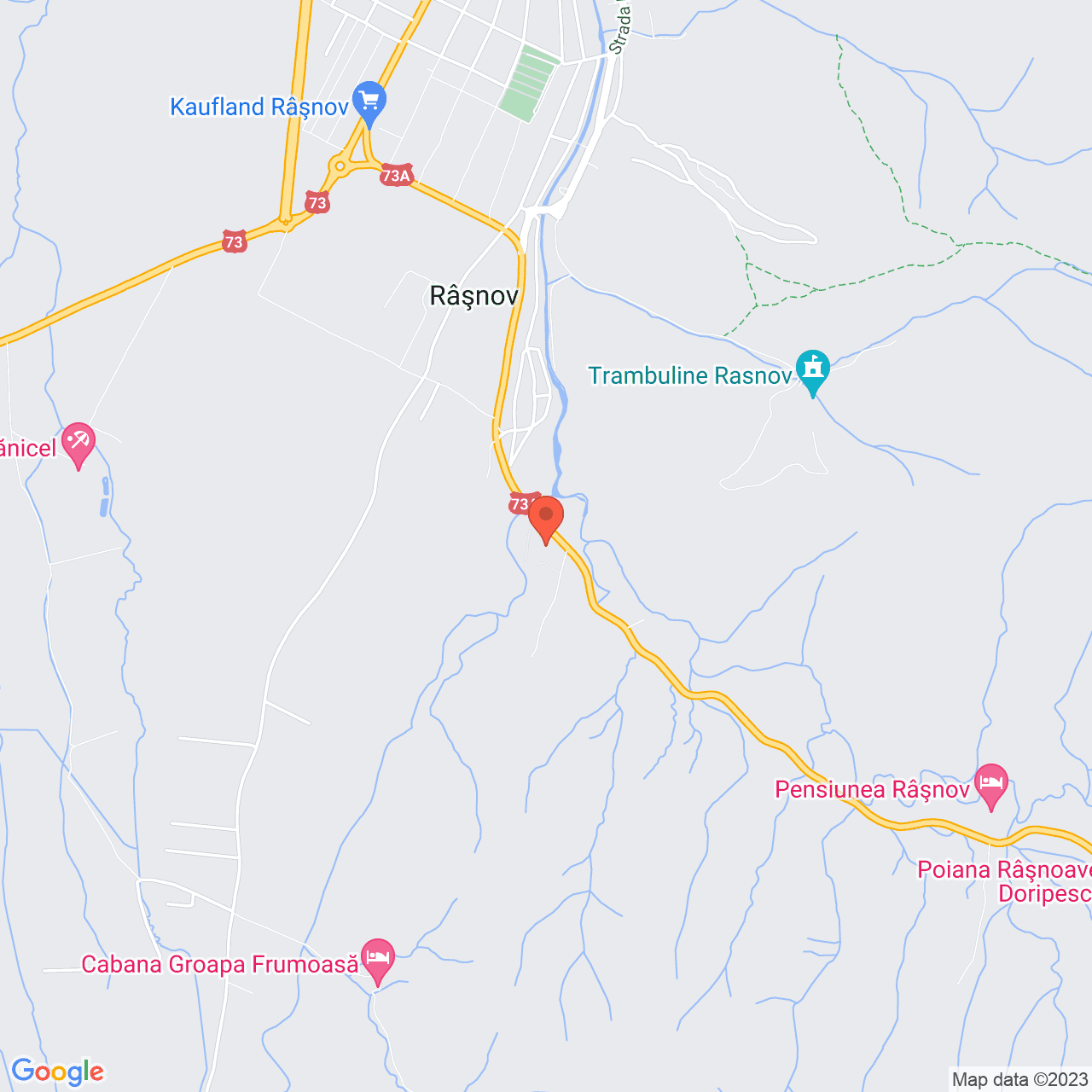 Poza harta streetview, zoom 14, adresa Șoseaua Predealului Rasnov, , judetul