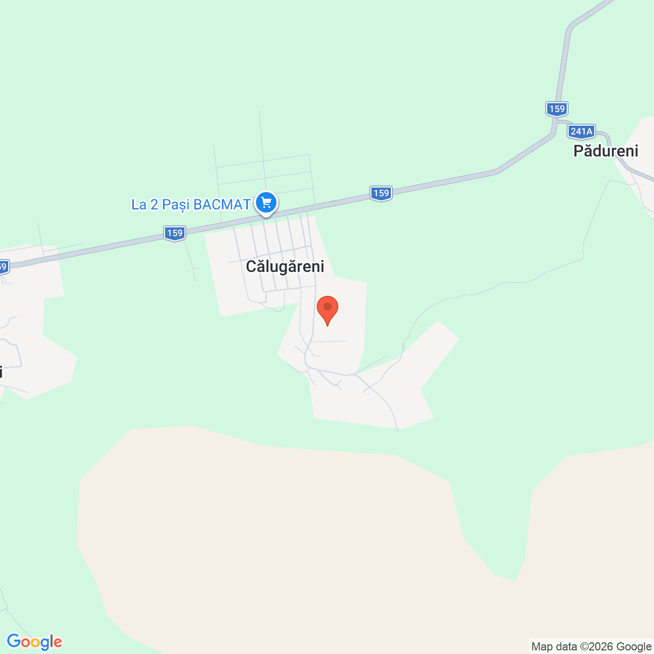 Poza harta streetview, zoom 14, adresa Calugareni, Com. Damienesti, Jud. Bacau, , judetul