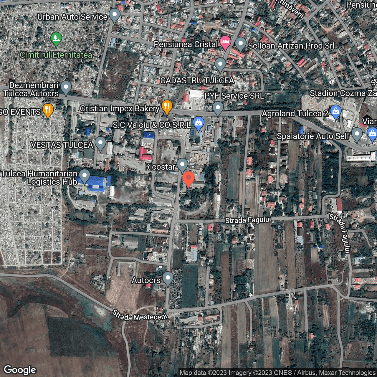 Poza harta hybrid, zoom 16, adresa Strada Viticulturii nr.12 Tulcea, , judetul