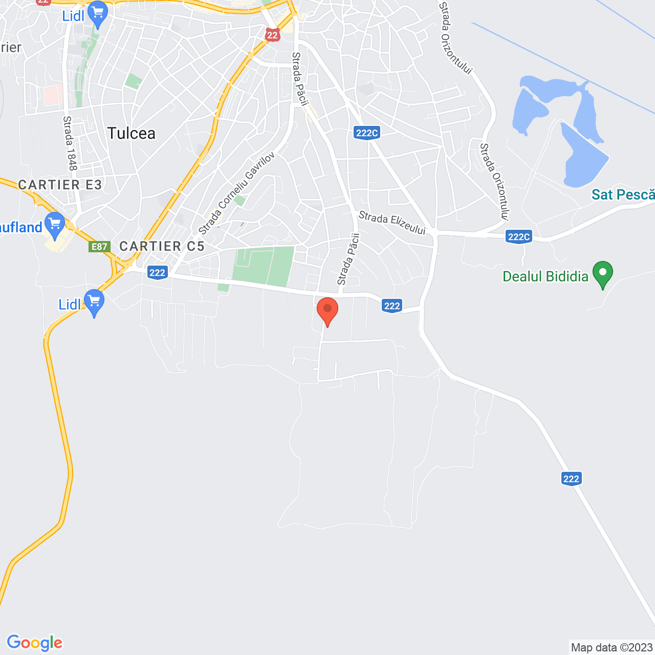 Poza harta streetview, zoom 14, adresa Strada Viticulturii nr.12 Tulcea, , judetul