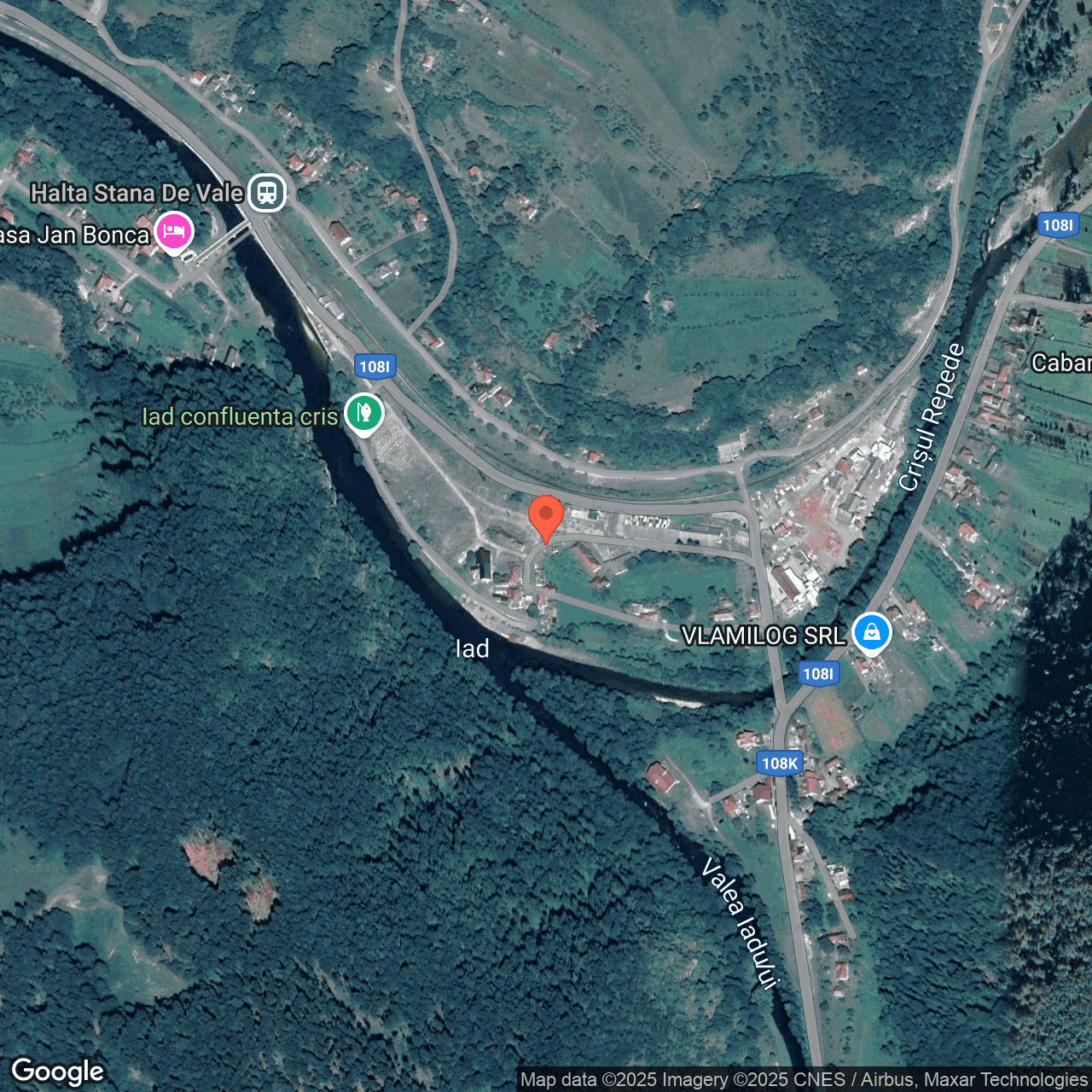 Poza harta hybrid, zoom 16, adresa Bulz, jud. Bihor, , judetul