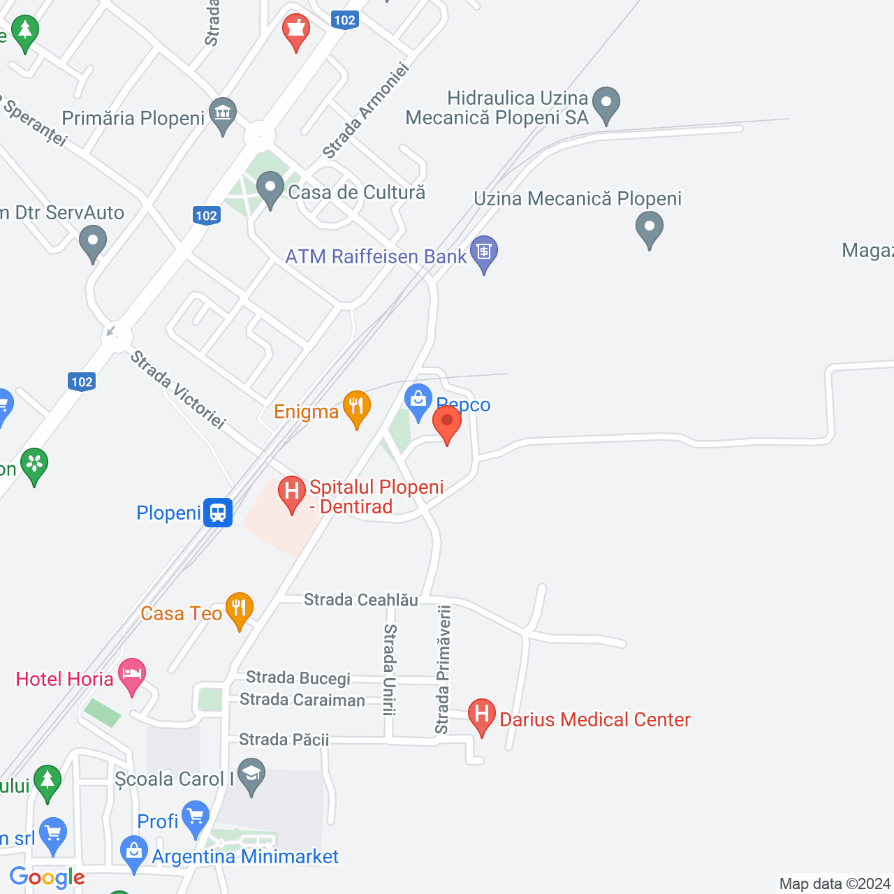 Poza harta streetview, zoom 16, adresa Plopeni,  Prahova, , judetul