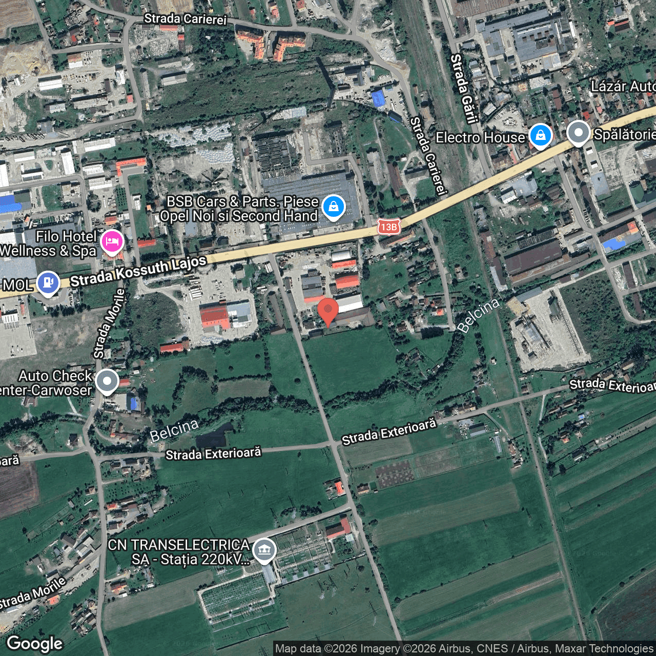 Poza harta hybrid, zoom 16, adresa Gheorgheni Harghita Strada Kossuth Lajos 191, , judetul