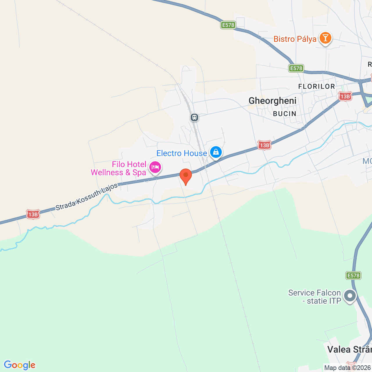 Poza harta streetview, zoom 14, adresa Gheorgheni Harghita Strada Kossuth Lajos 191, , judetul