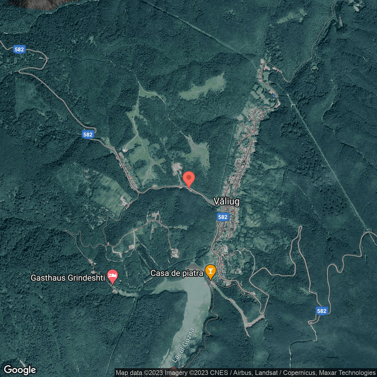 Poza harta hybrid, zoom 14, adresa Valiug, , judetul