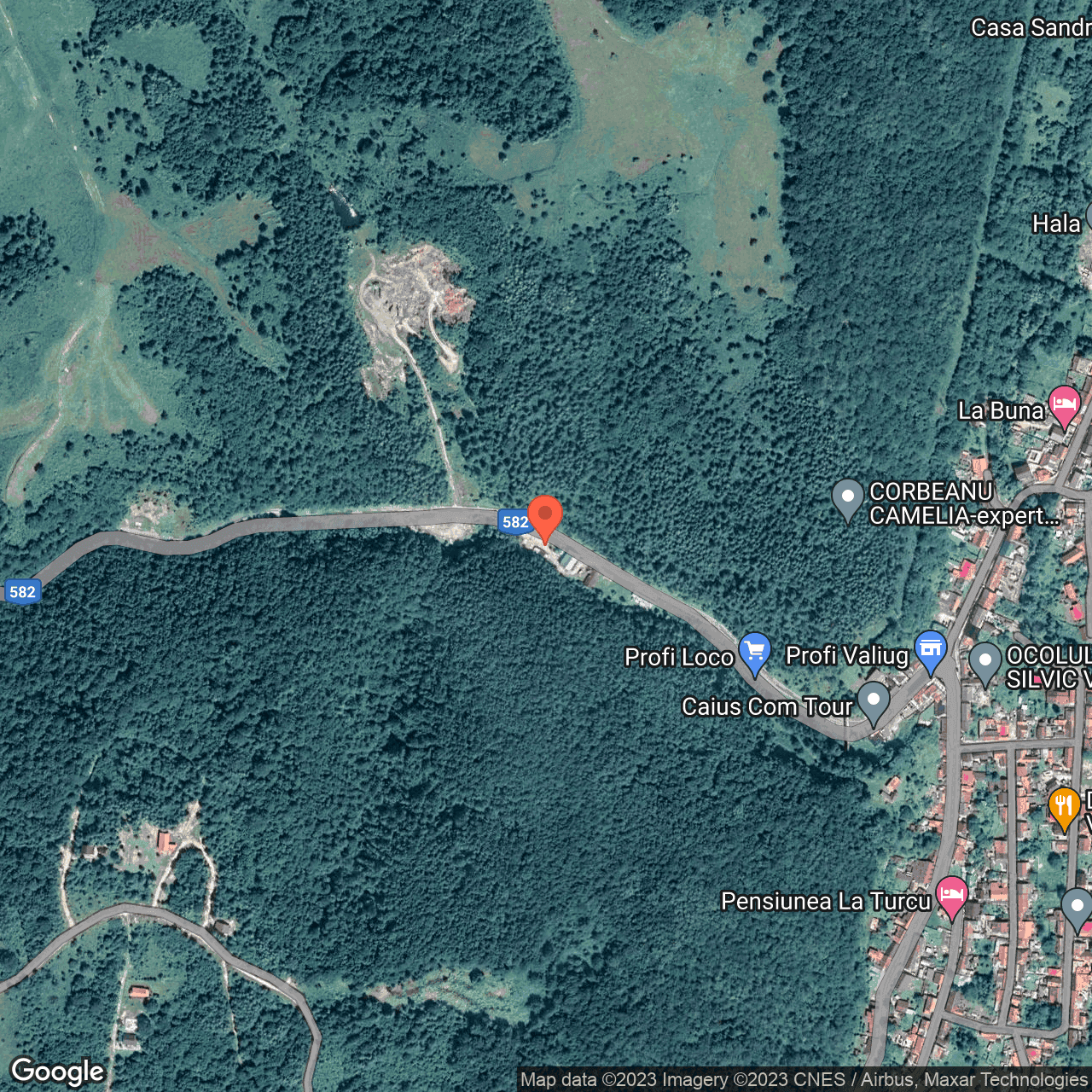 Poza harta hybrid, zoom 16, adresa Valiug, , judetul