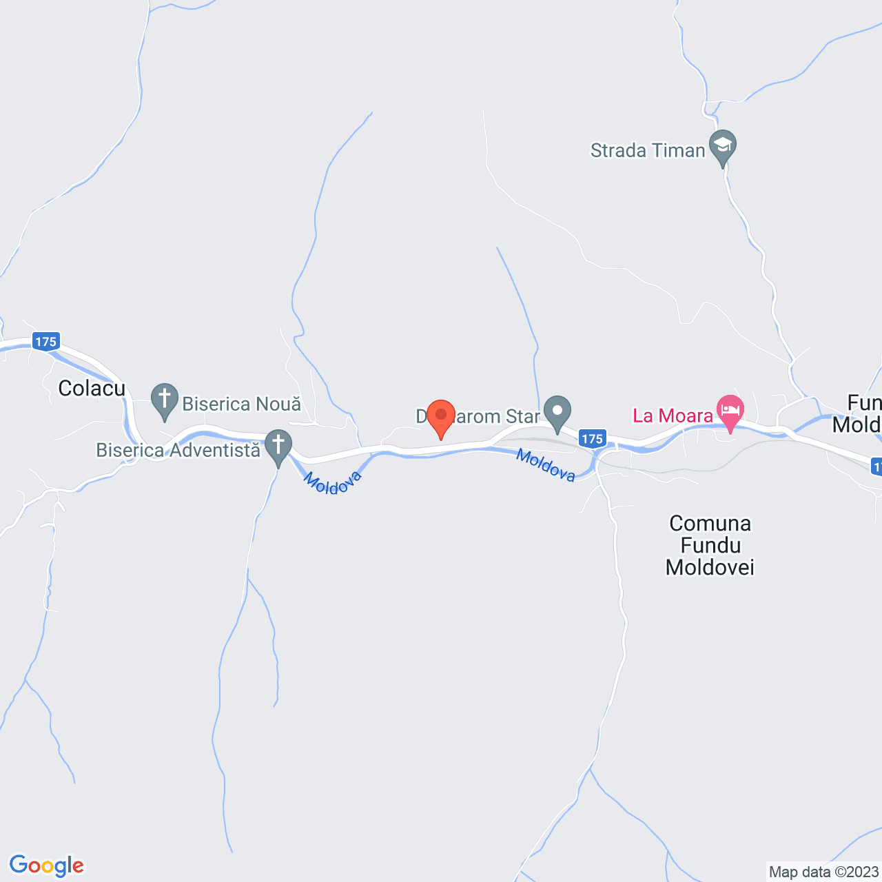 Poza harta streetview, zoom 14, adresa Fundu Moldovei, , judetul