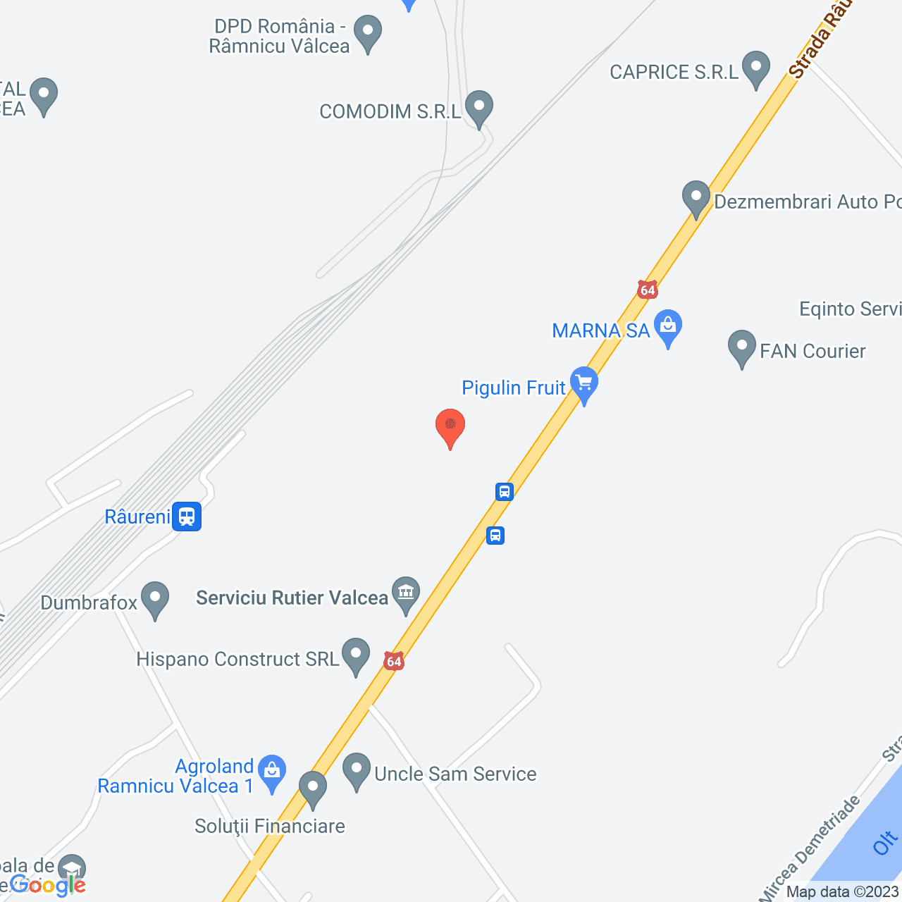 Poza harta streetview, zoom 16, adresa Ramnicu Valcea Strada Raureni 126, , judetul