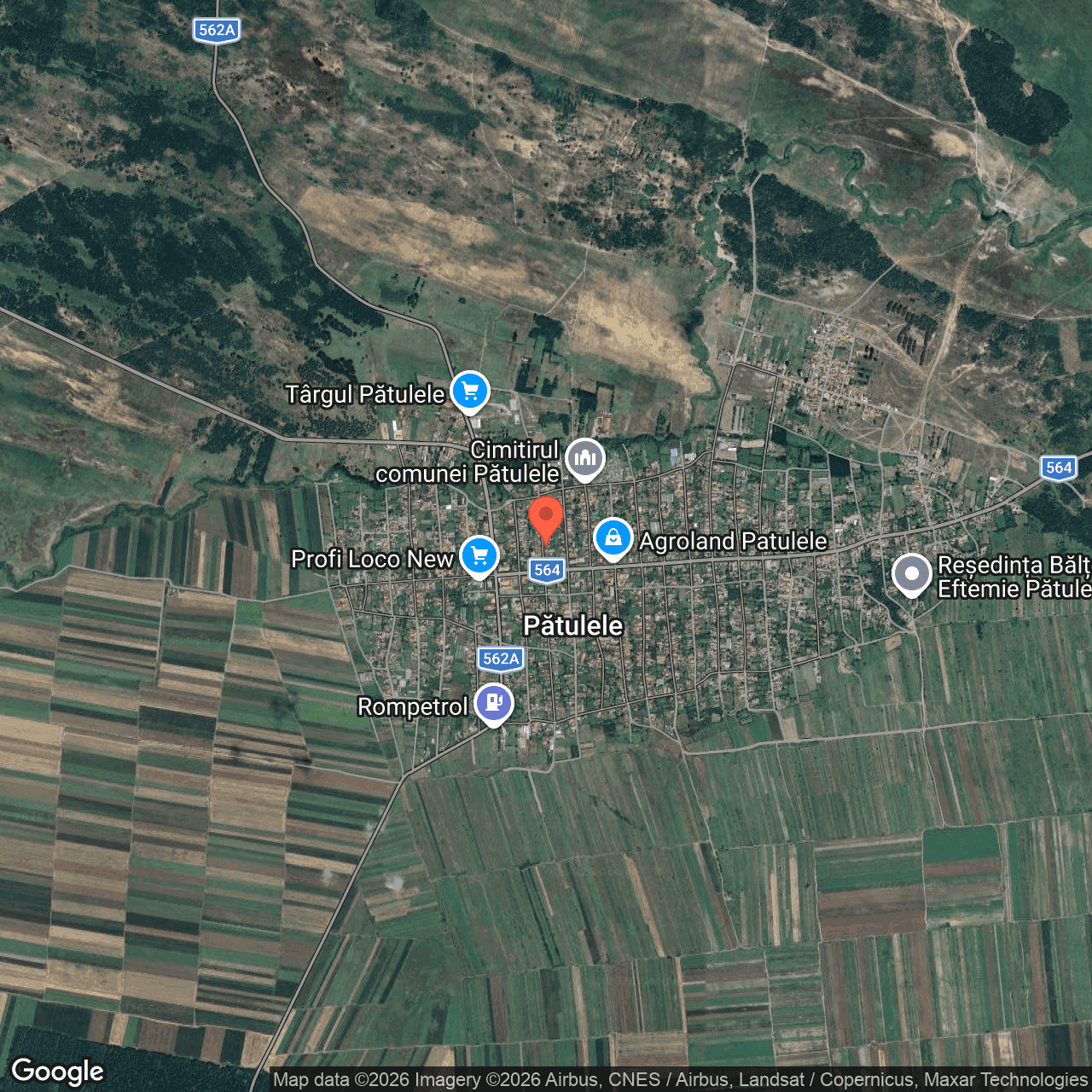 Poza harta hybrid, zoom 14, adresa strada Stupului localitatea Patulele, judet Mehedinti, , judetul