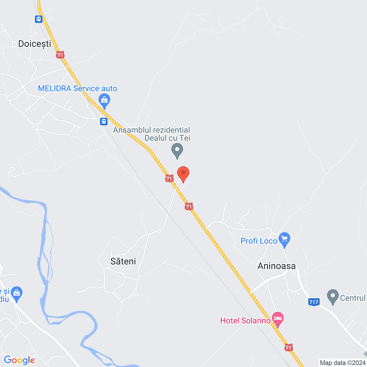 Poza harta streetview, zoom 14, adresa Aninoasa Dambovita, , judetul