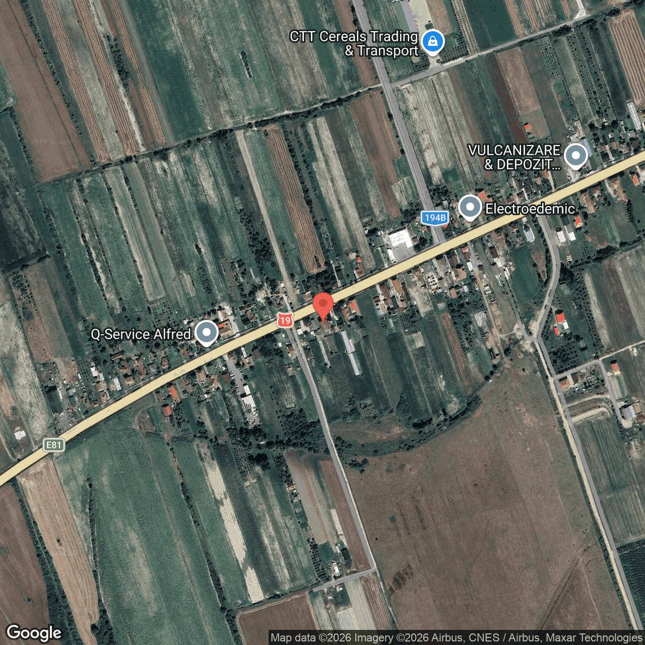 Poza harta hybrid, zoom 16, adresa Agris, sat Ciuperceni, judet Satu Mare, , judetul