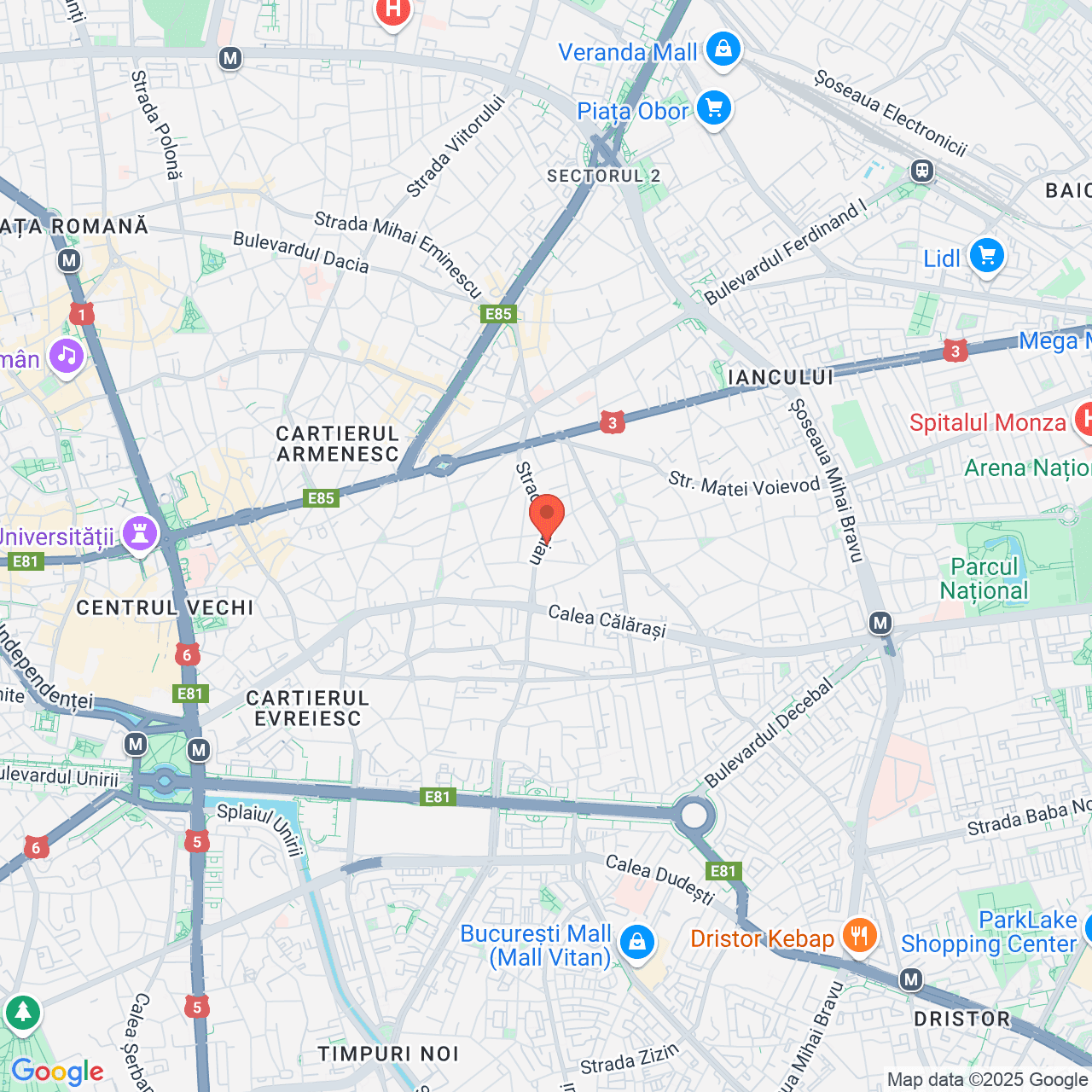 Poza harta streetview, zoom 14, adresa str. Traian nr. 156 Bucuresti, , judetul