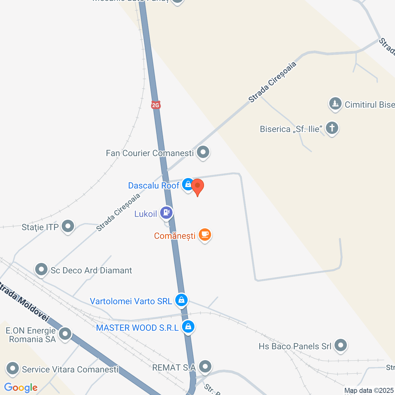 Poza harta streetview, zoom 16, adresa Comănești, str. Combinatului, nr. 20, , judetul