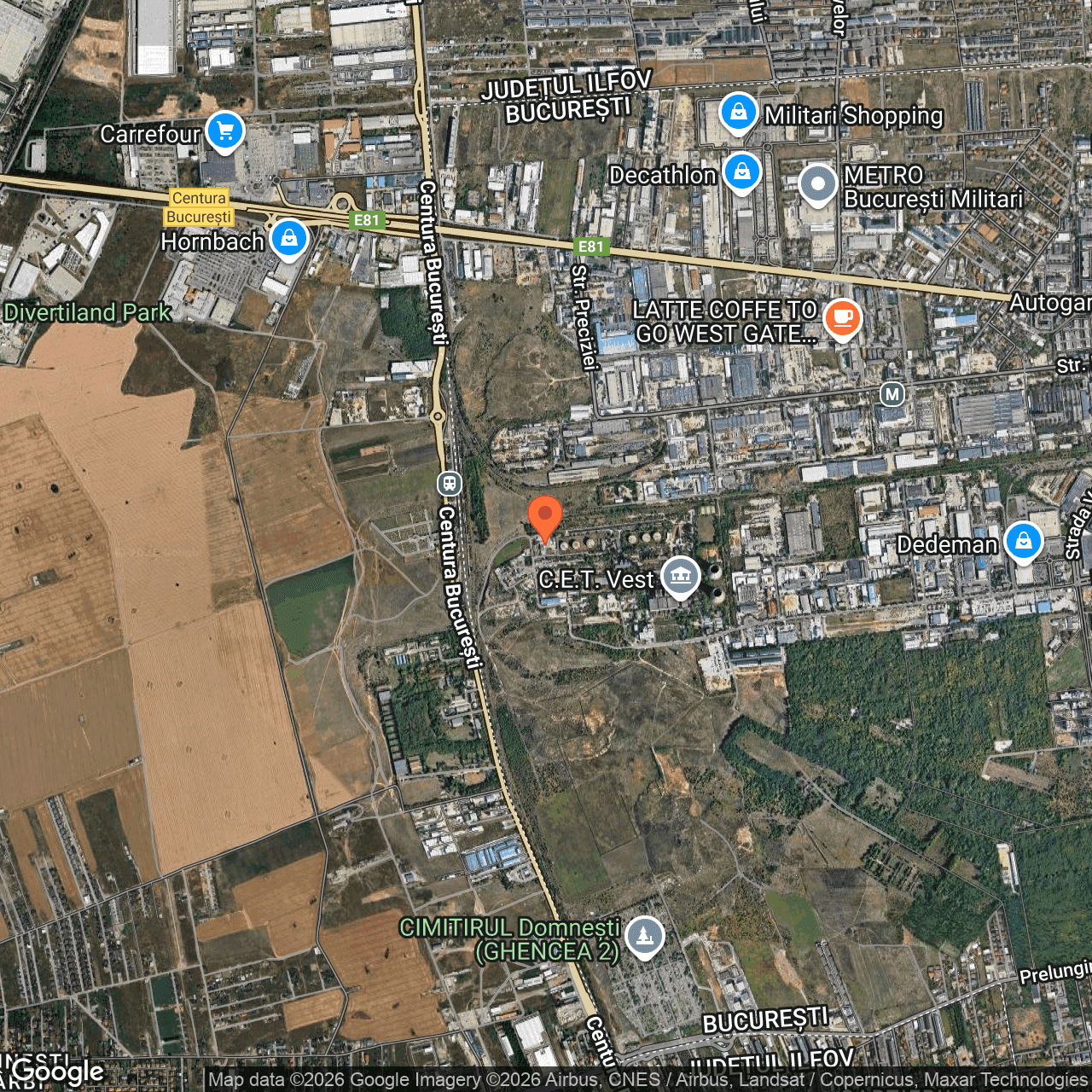 Poza harta hybrid, zoom 14, adresa Bucuresti, pe Bd Timisoara nr 108A, , judetul