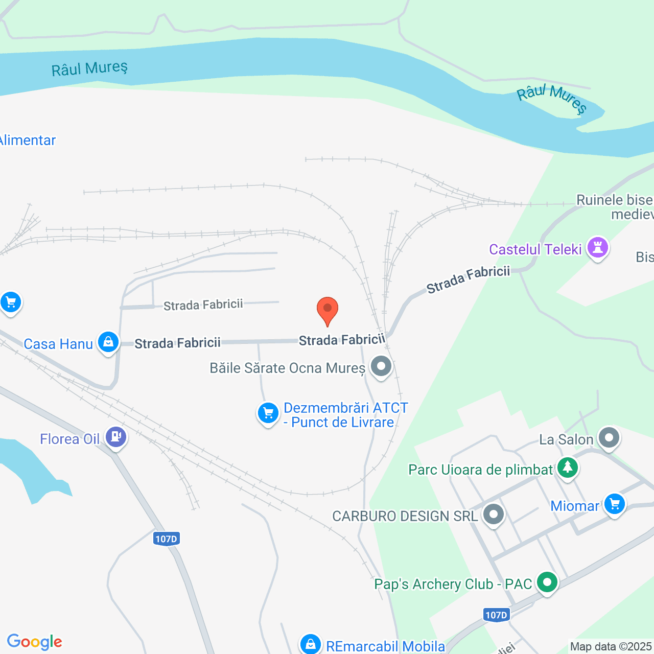 Poza harta streetview, zoom 16, adresa Ocna Mureș,str. Fabricii, , judetul