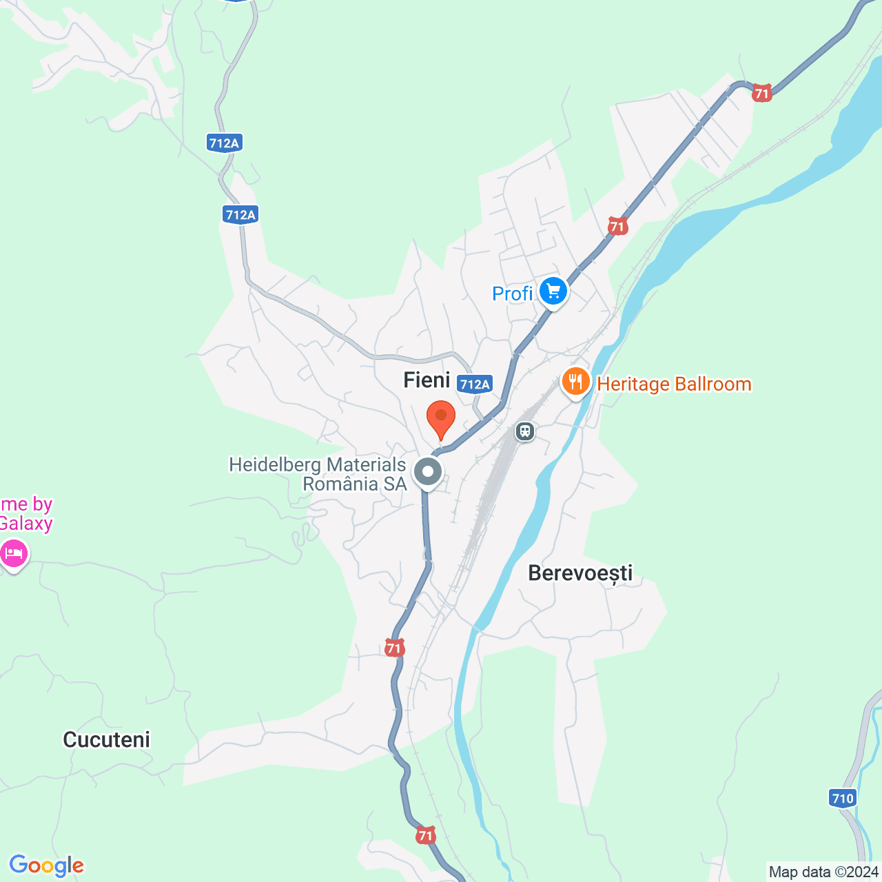 Poza harta streetview, zoom 14, adresa Fieni, str. Linia Mică, nr. 2, , judetul