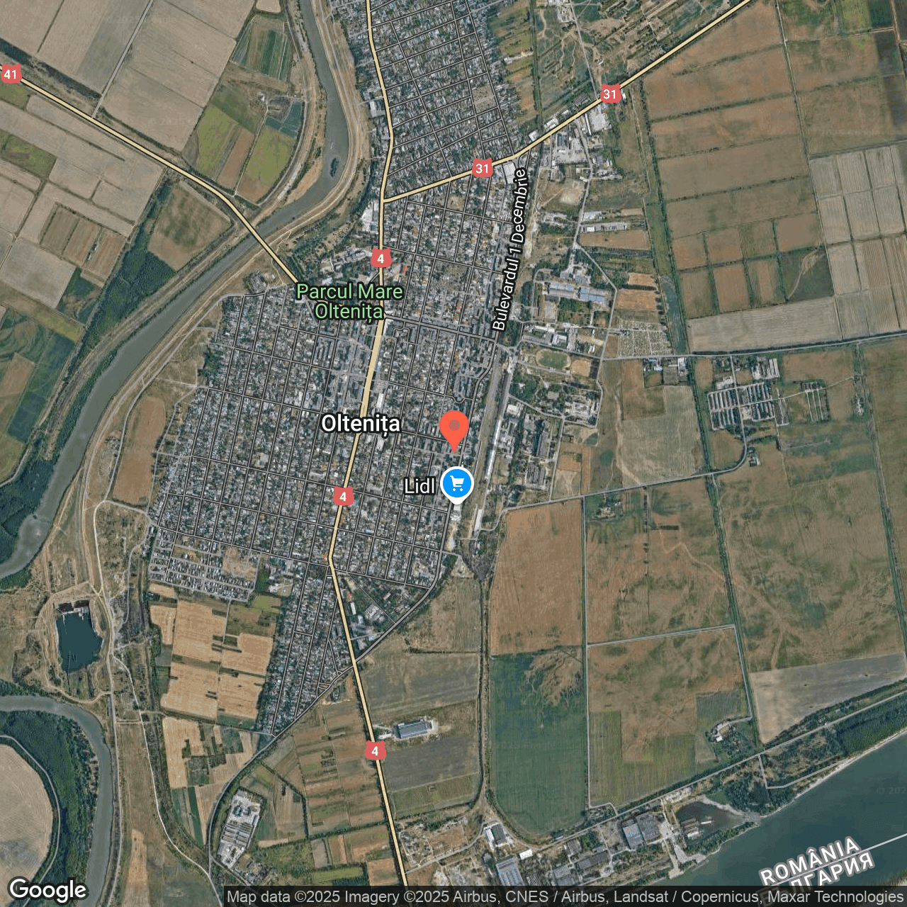 Poza harta hybrid, zoom 14, adresa Oltenita, Bd. Republicii, nr.68, jud. Calarasi, , judetul