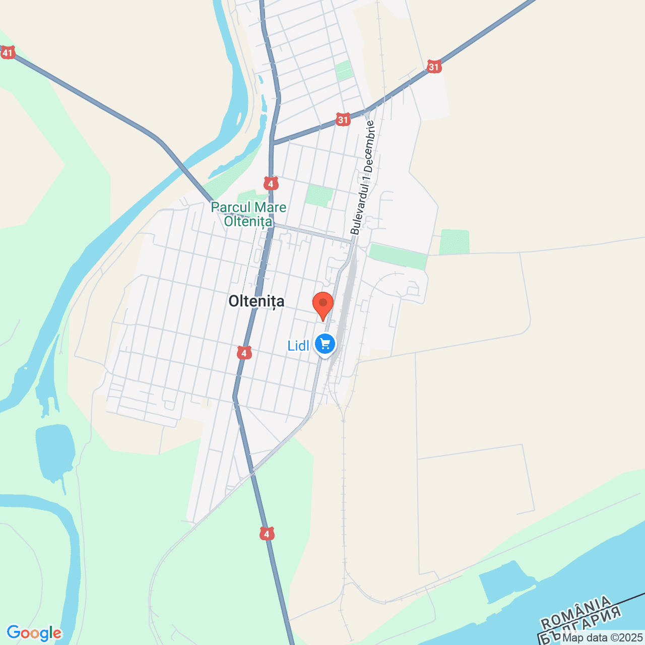 Poza harta streetview, zoom 14, adresa Oltenita, Bd. Republicii, nr.68, jud. Calarasi, , judetul