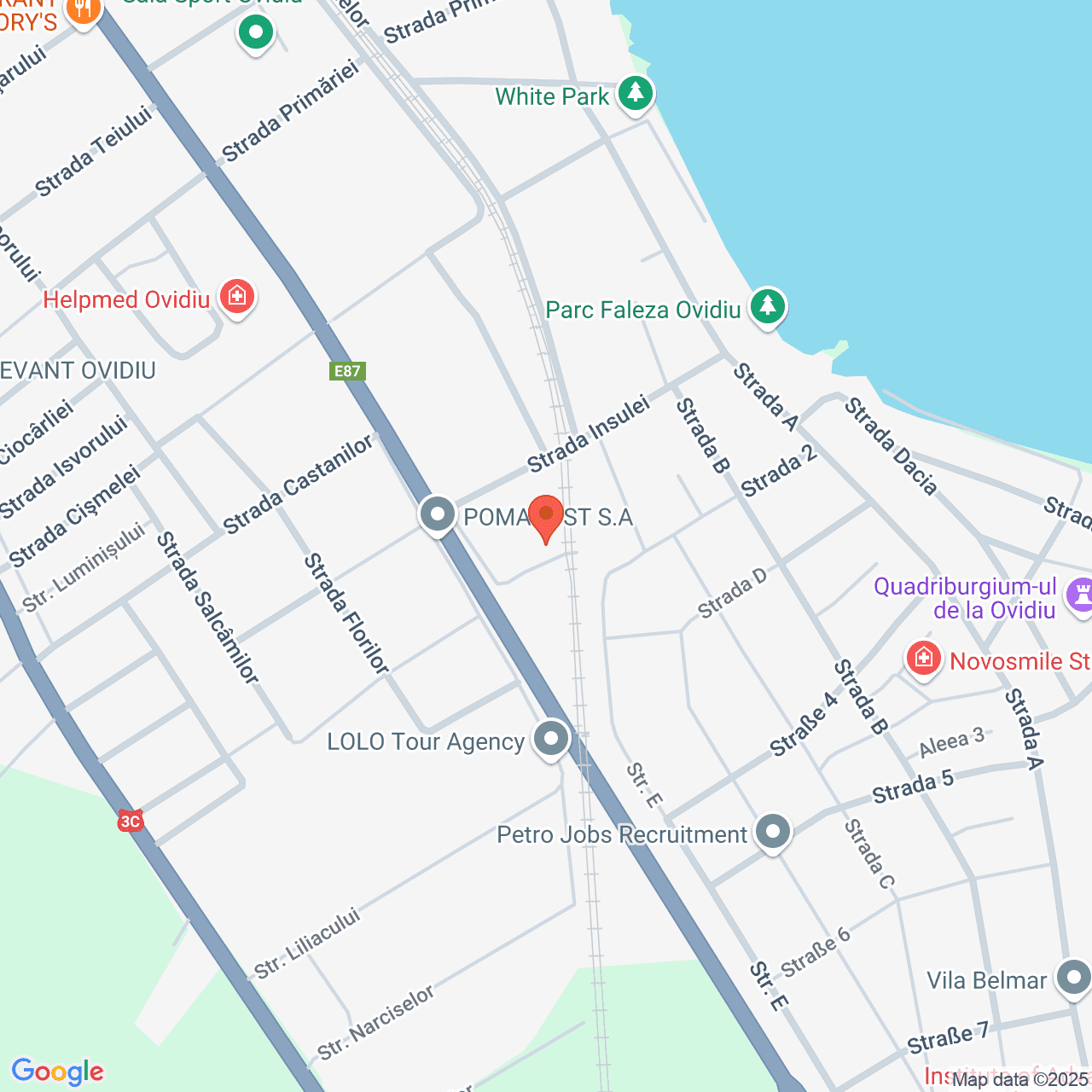 Poza harta streetview, zoom 16, adresa Soseaua Nationala nr.2 Ovidiu Constanta, , judetul