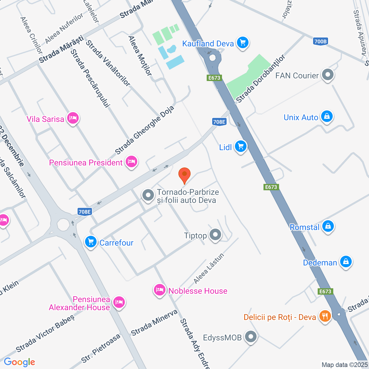 Poza harta streetview, zoom 16, adresa str. Dorobantilor, nr. 28 Deva, , judetul