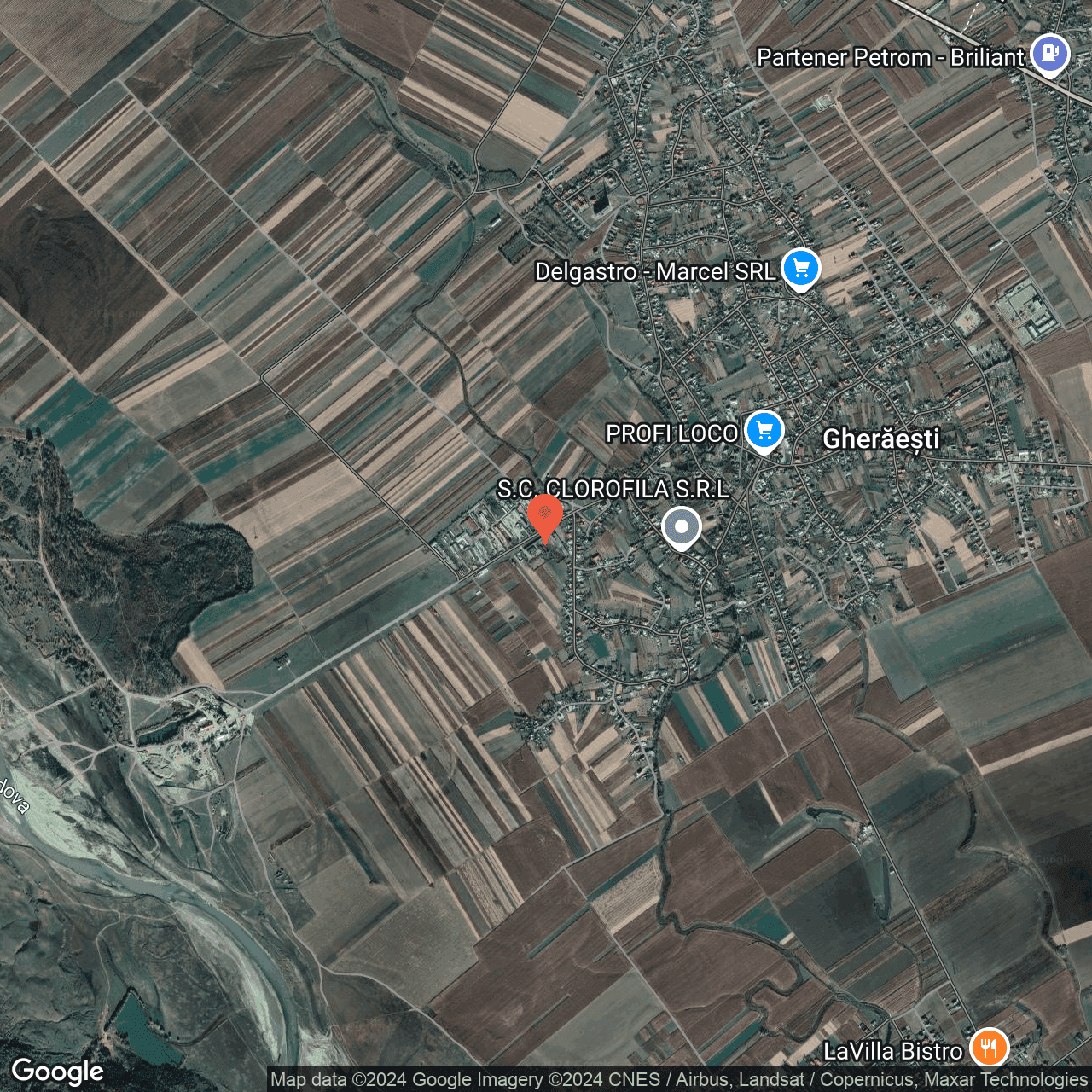 Poza harta hybrid, zoom 14, adresa rada Moldoveni, nr. 47, comuna Gheraesti, , judetul