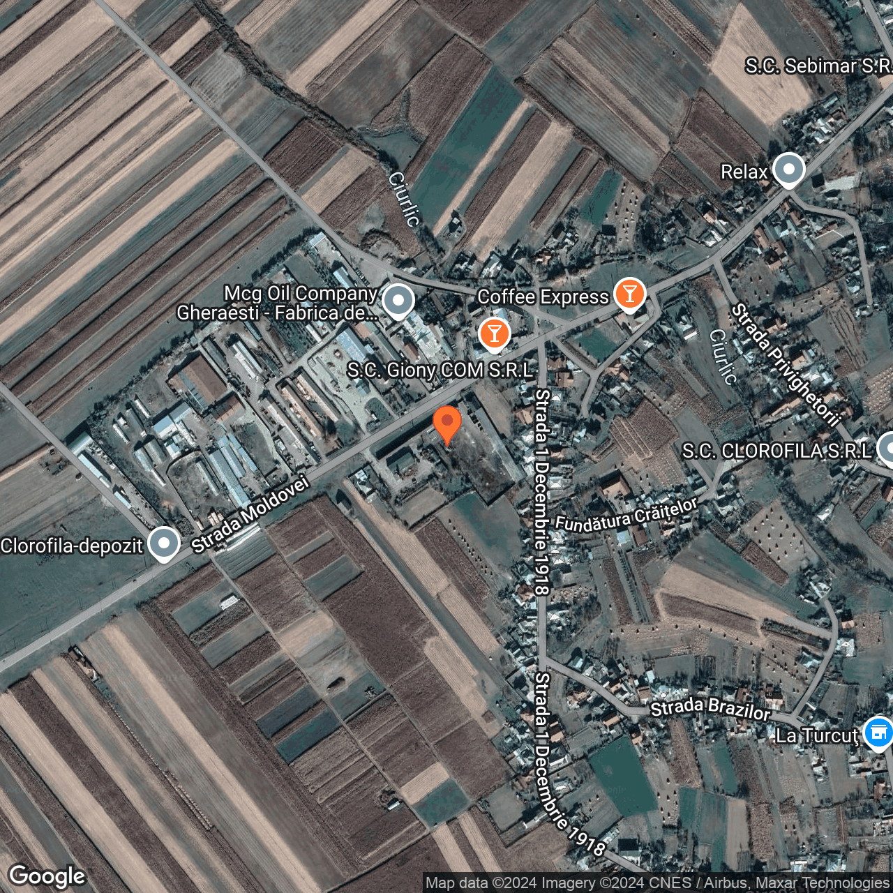 Poza harta hybrid, zoom 16, adresa rada Moldoveni, nr. 47, comuna Gheraesti, , judetul