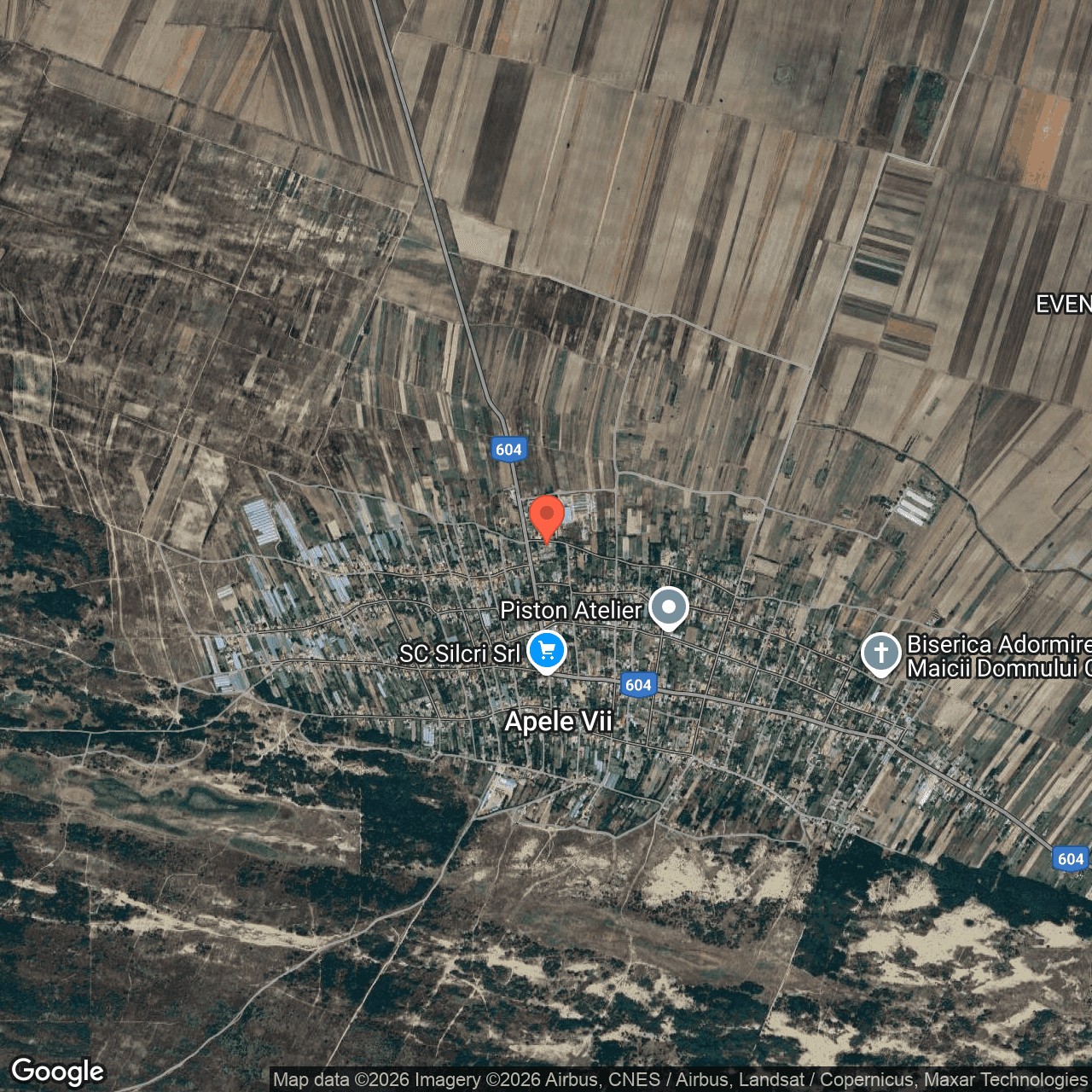 Poza harta hybrid, zoom 14, adresa Apele Vii Dolj, , judetul