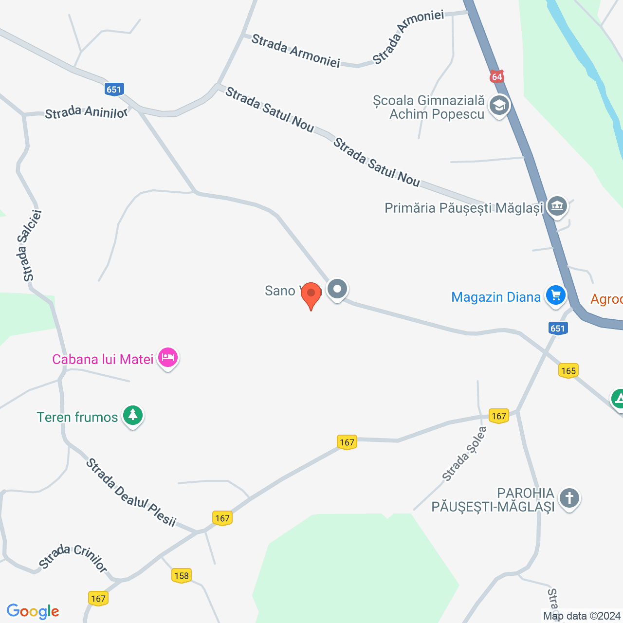 Poza harta streetview, zoom 16, adresa Pausesti Maglasi judet Valcea, , judetul