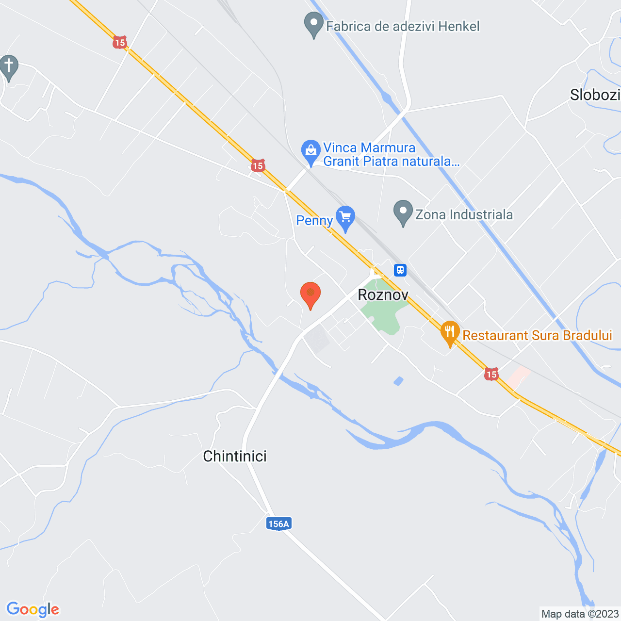 Poza harta streetview, zoom 14, adresa  Roznov, str. Tineretului, nr. 652, , judetul