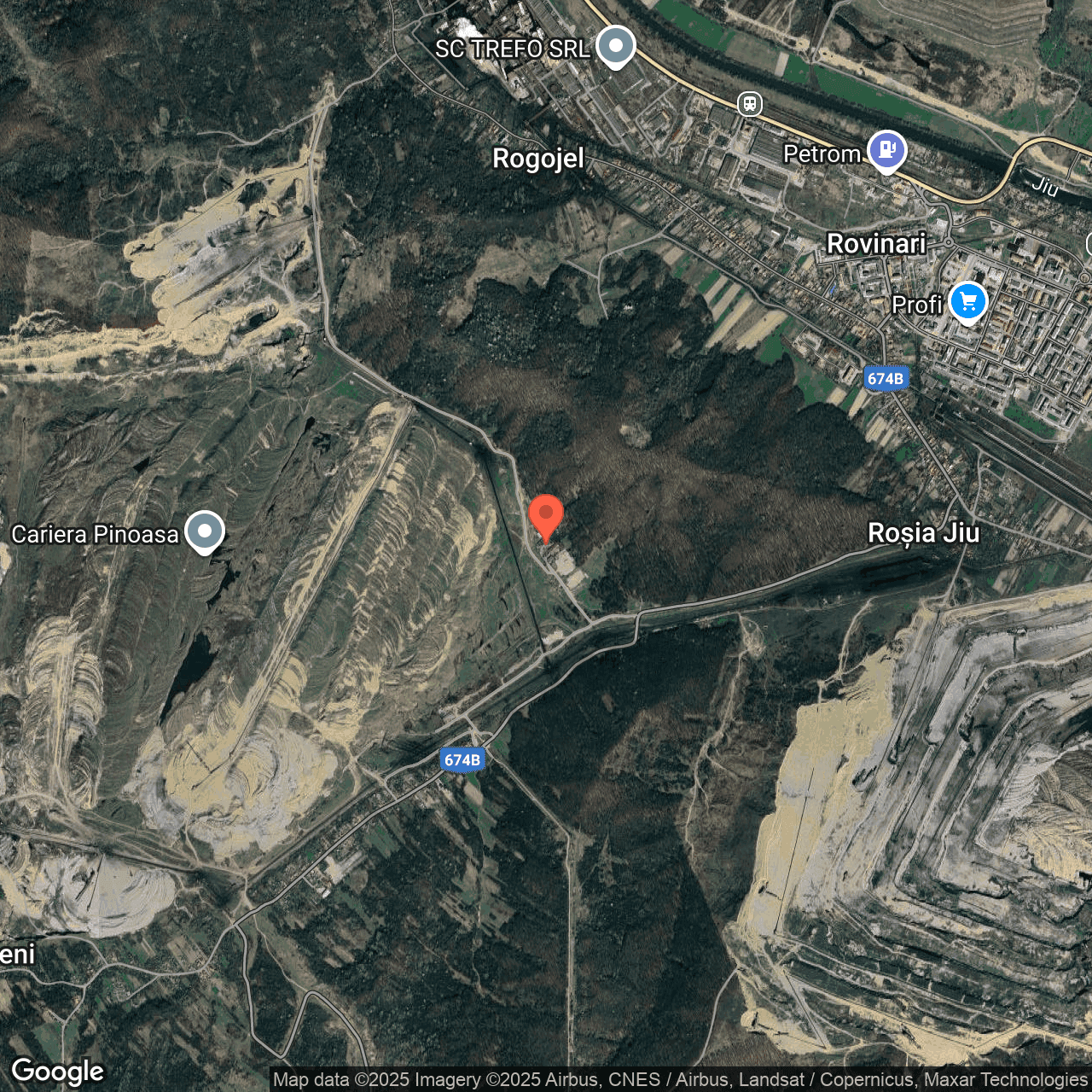 Poza harta hybrid, zoom 14, adresa Farcasesti Gorj, , judetul