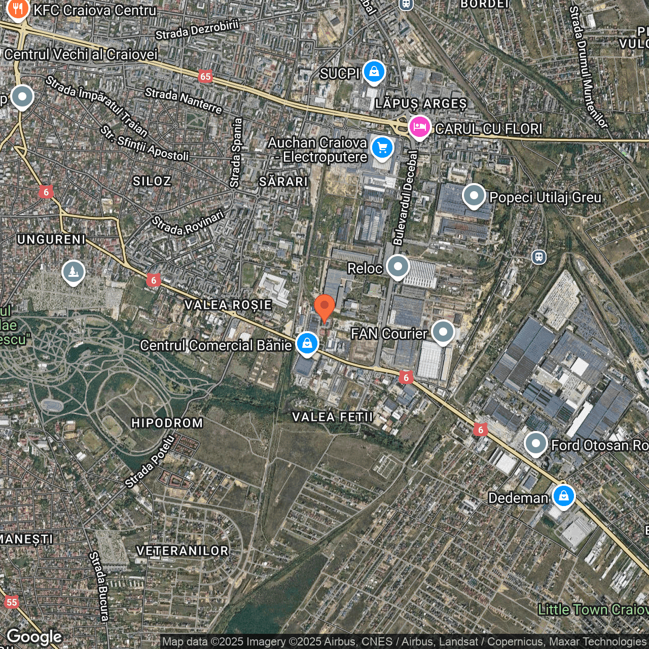Poza harta hybrid, zoom 14, adresa Strada Caracal Craiova, , judetul