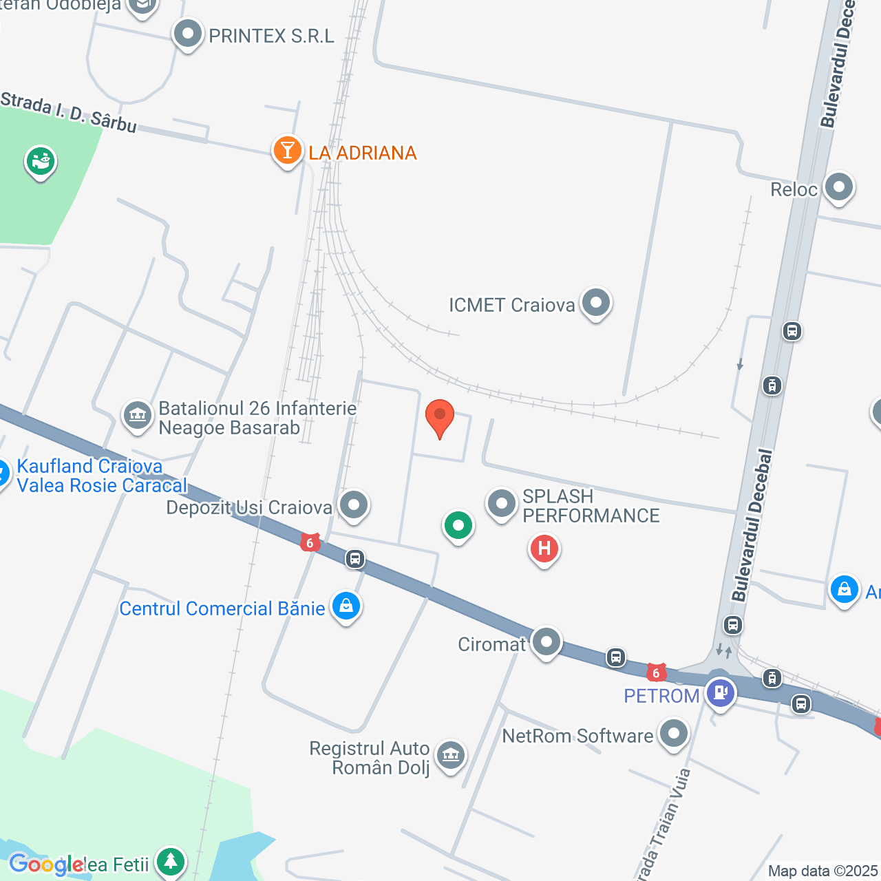 Poza harta streetview, zoom 16, adresa Strada Caracal Craiova, , judetul