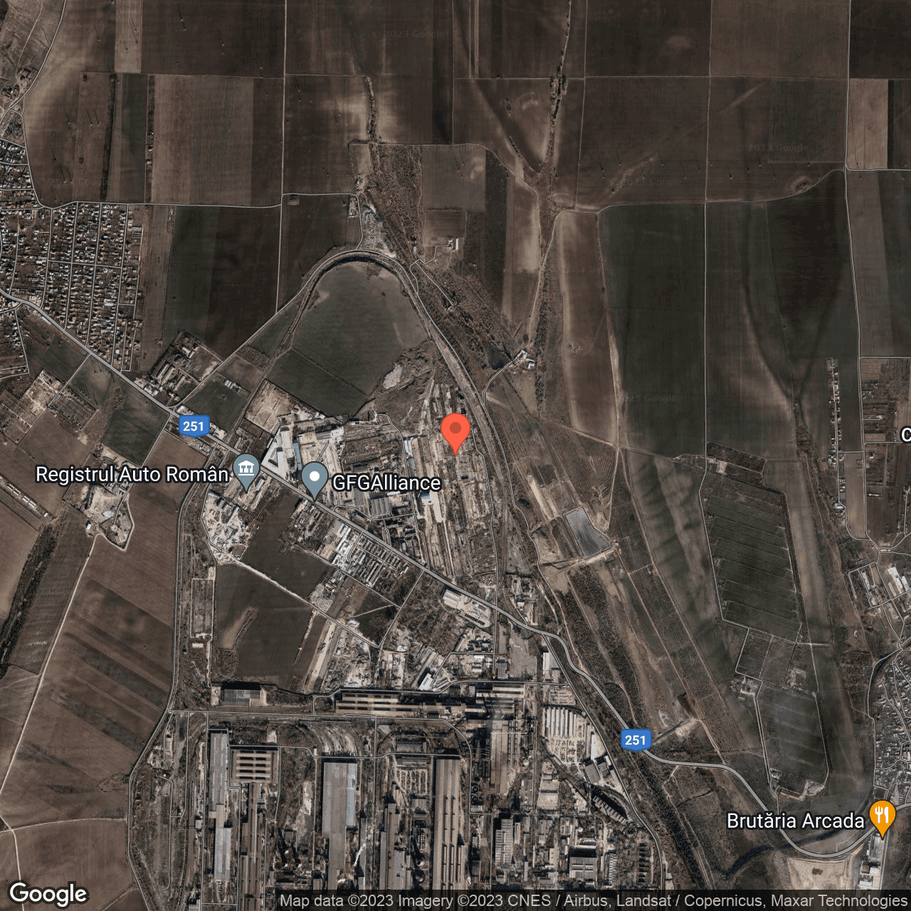 Poza harta hybrid, zoom 14, adresa Galati Soseaua Smârdan nr. 1, , judetul