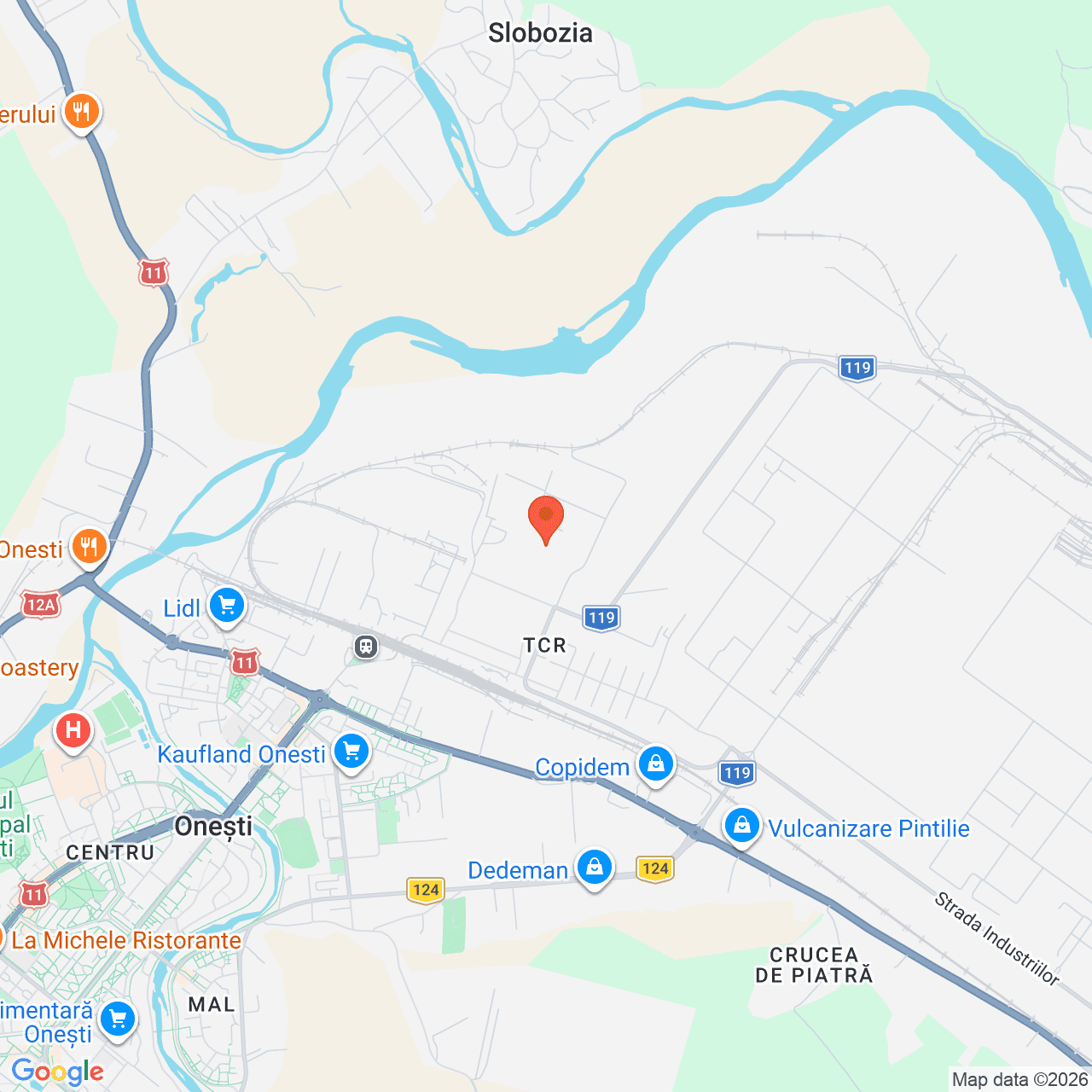 Poza harta streetview, zoom 14, adresa Onești, str. Avântului, nr. 11, , judetul