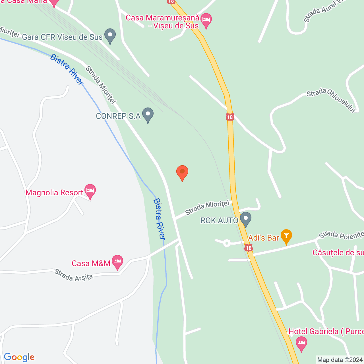 Poza harta streetview, zoom 16, adresa Vișeu de Sus, Str. Mioriței nr. 5, , judetul