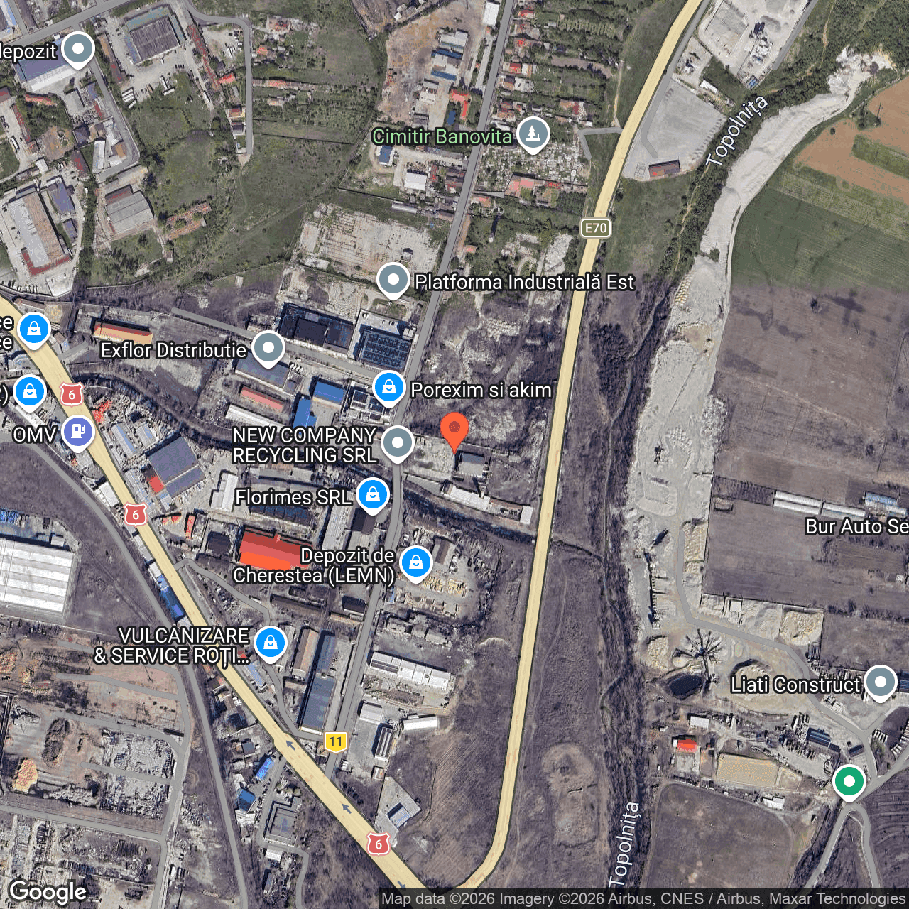 Poza harta hybrid, zoom 16, adresa Strada Banovitei Drobeta Turnu Severin, judet Mehedinti, , judetul