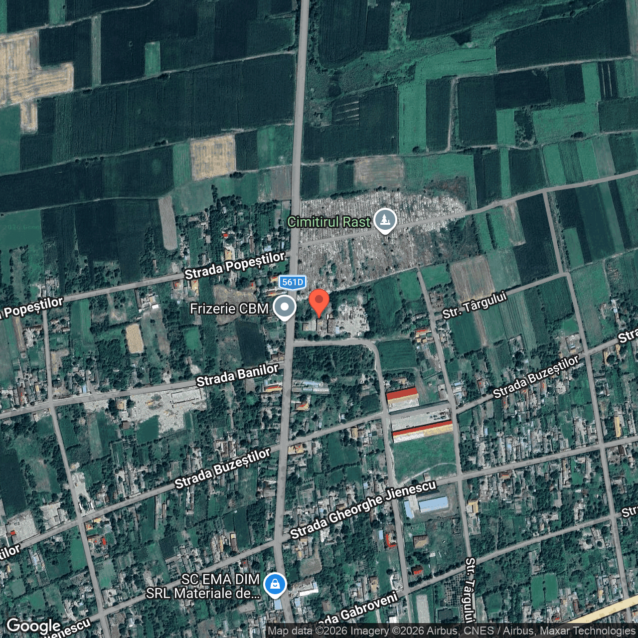 Poza harta hybrid, zoom 16, adresa Rast Dolj, , judetul