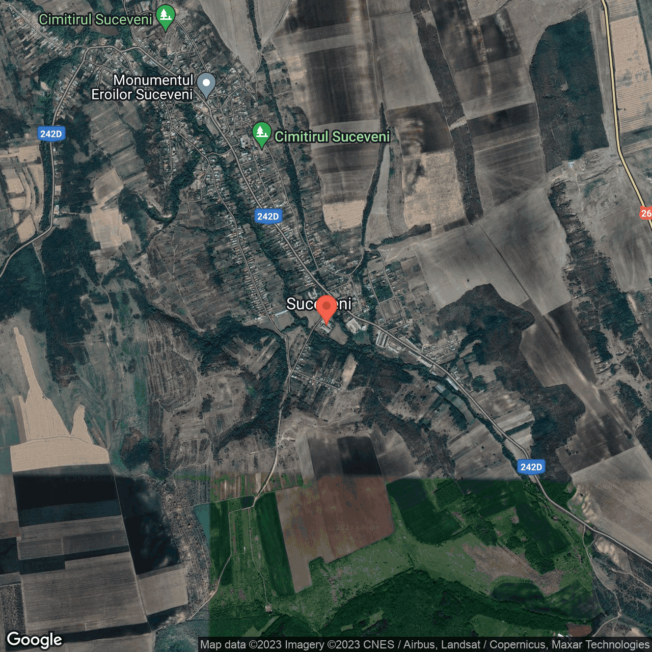 Poza harta hybrid, zoom 14, adresa Suceveni, , judetul