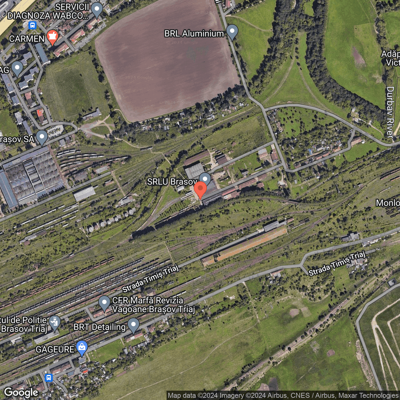 Poza harta hybrid, zoom 16, adresa Brasov, strada Fundatura Harmanului nr.16A., , judetul